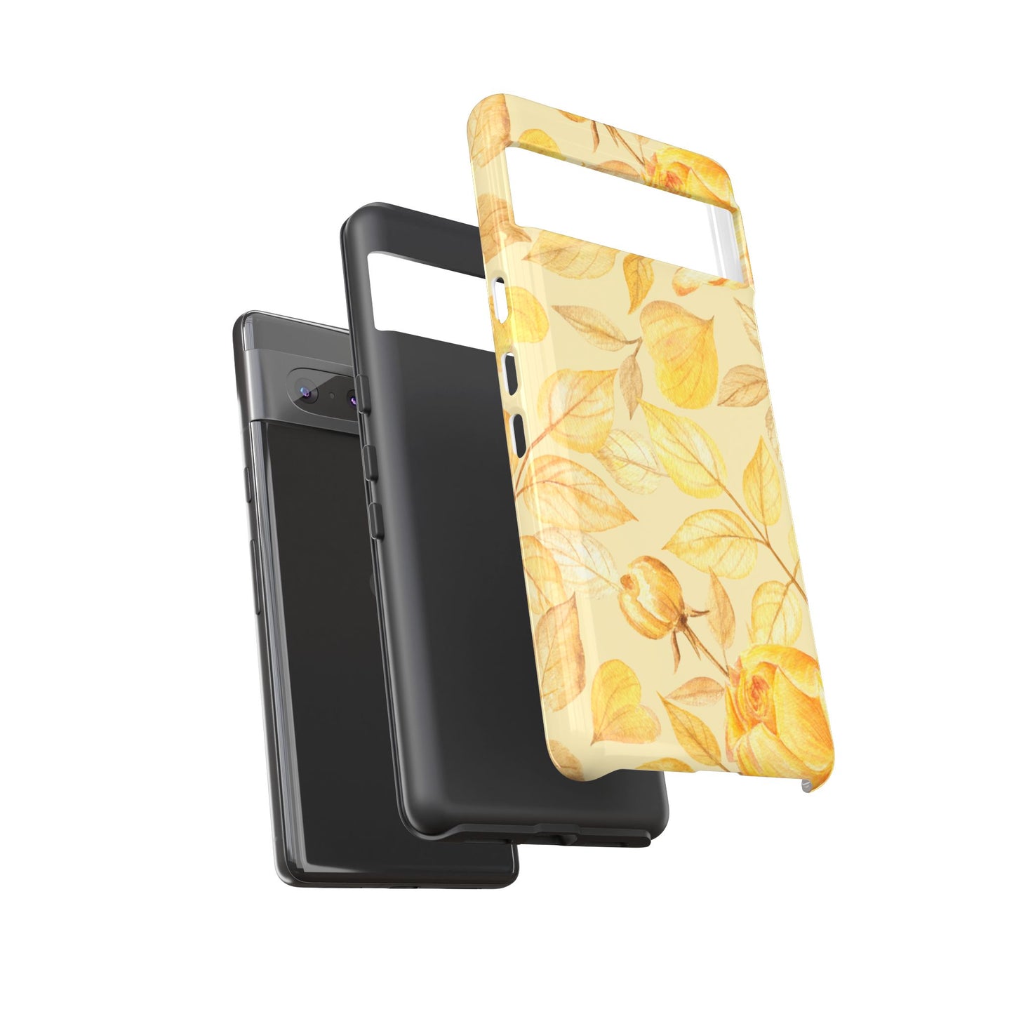 Yellow Dusk Tough Phone Case - Yellow Rose Design
