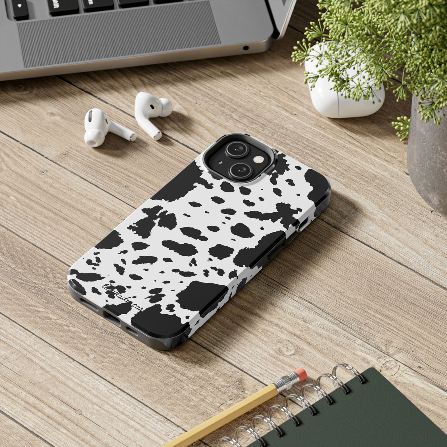 Stylish Cow Print Tough Phone Case | Durable & Trendy Accessory
