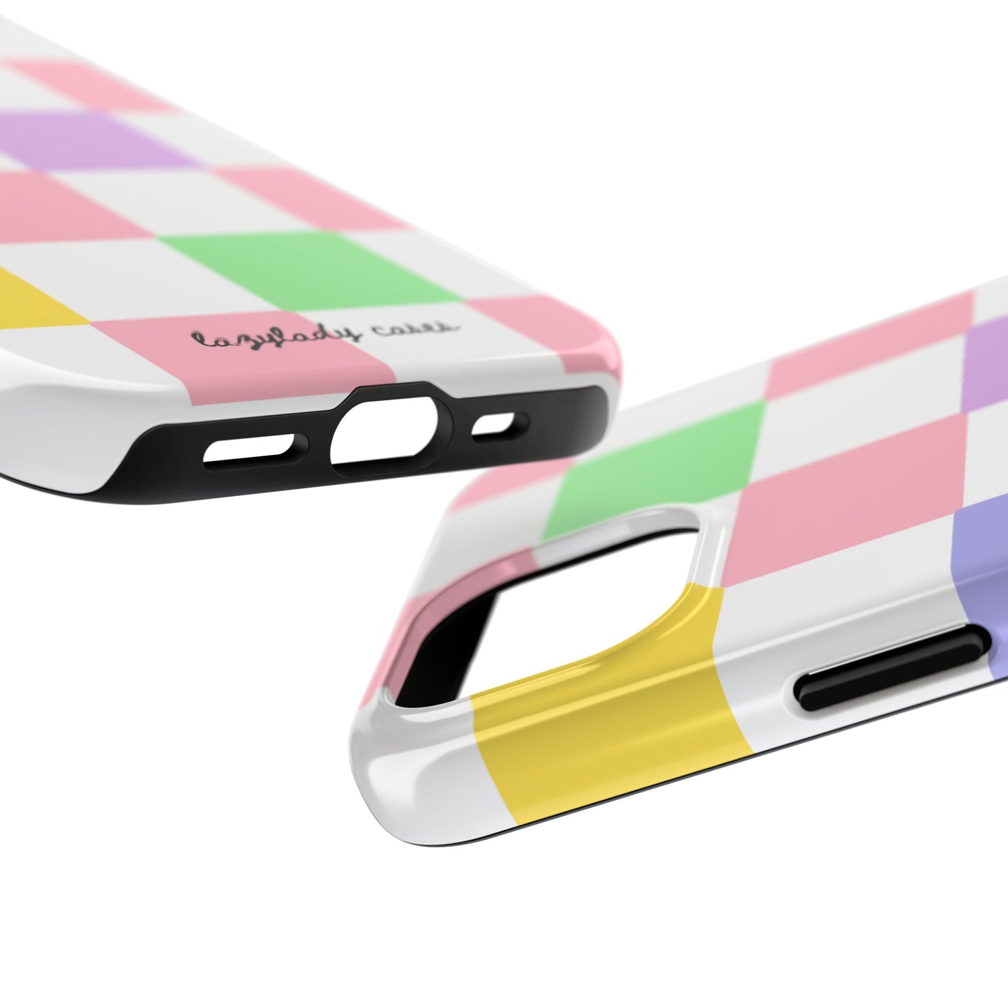 Colorful Checkerboard Tough Phone Case – Vibrant & Durable Protection