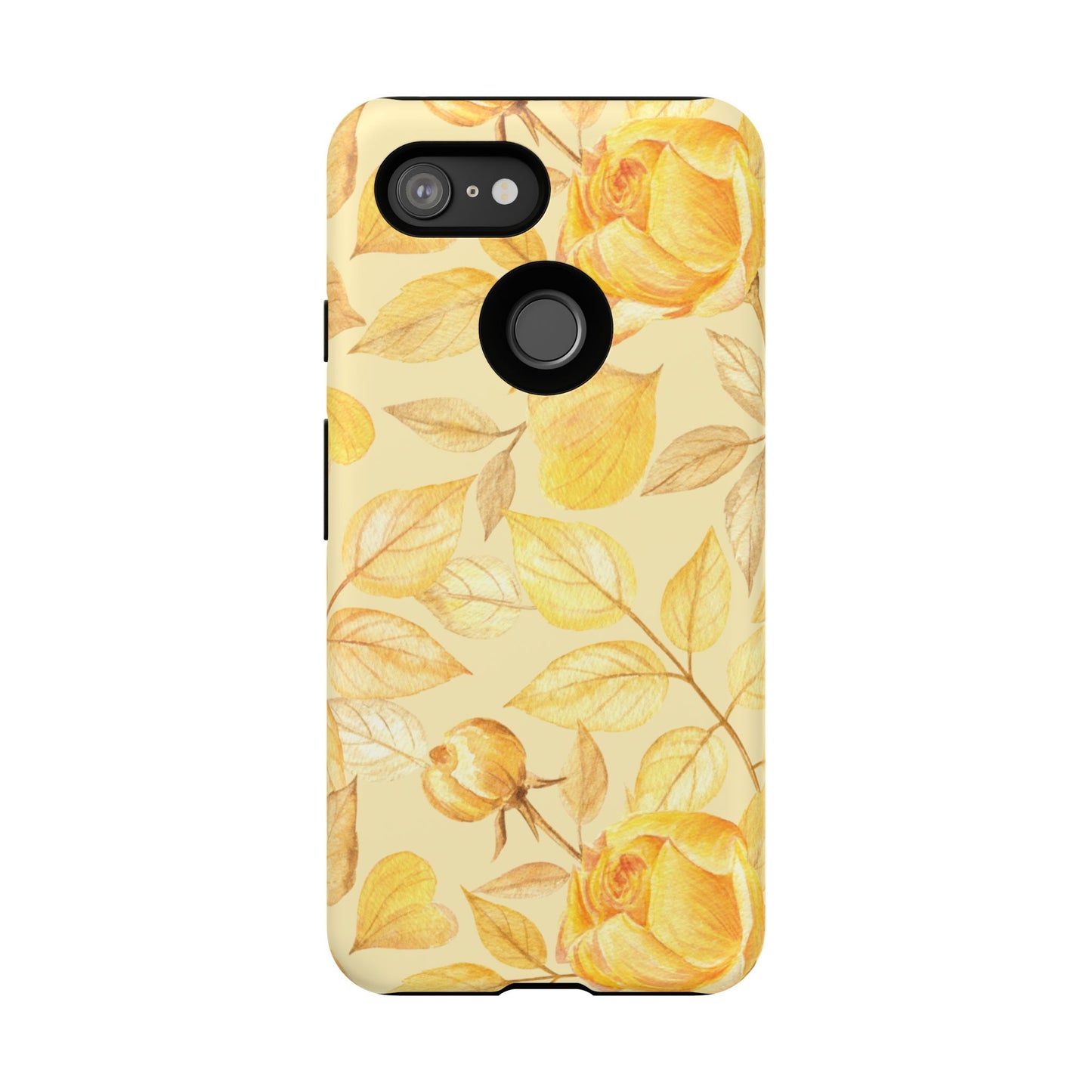 Yellow Dusk Tough Phone Case - Yellow Rose Design
