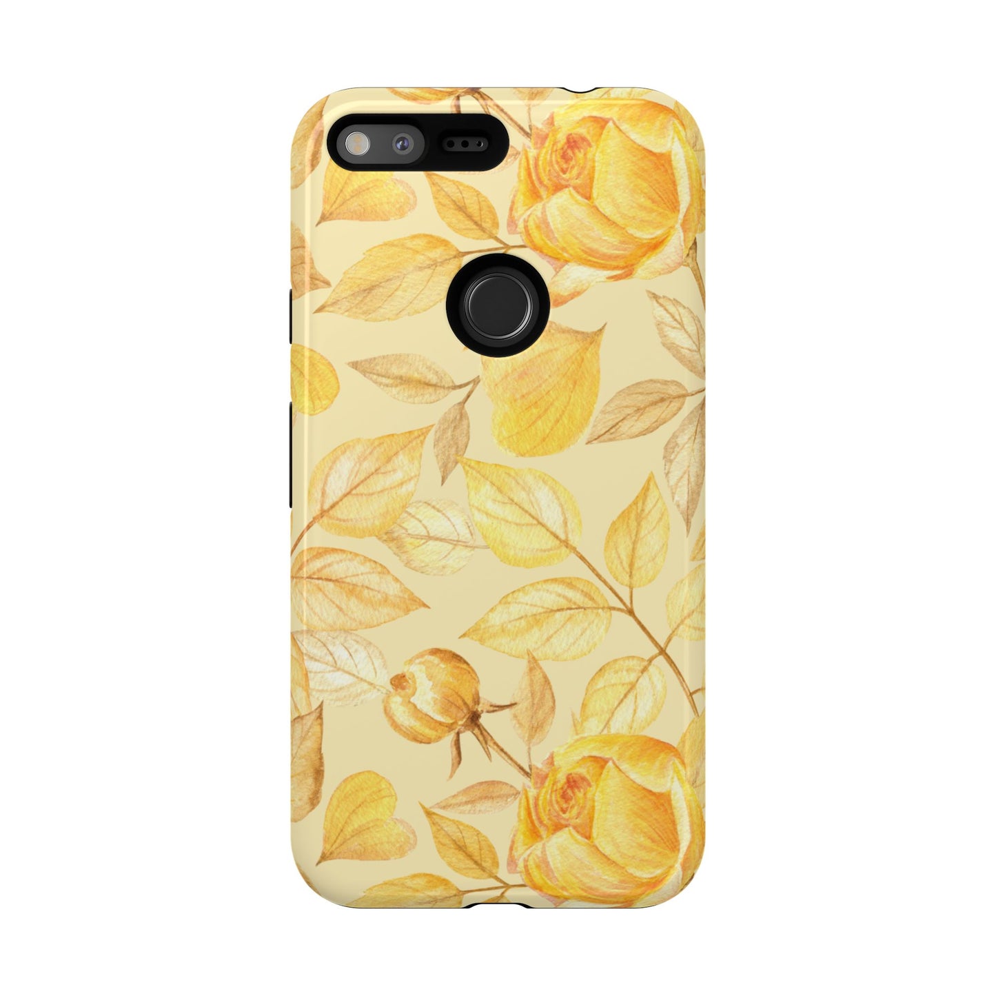 Yellow Dusk Tough Phone Case - Yellow Rose Design