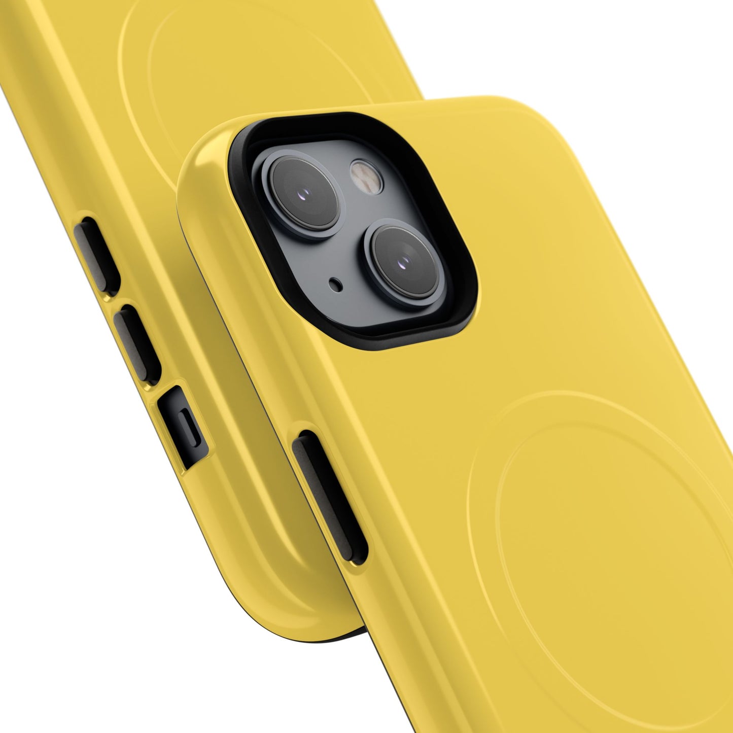 Vibrant Yellow Tough Magnetic Phone Case - Durable Protection & Stylish Design