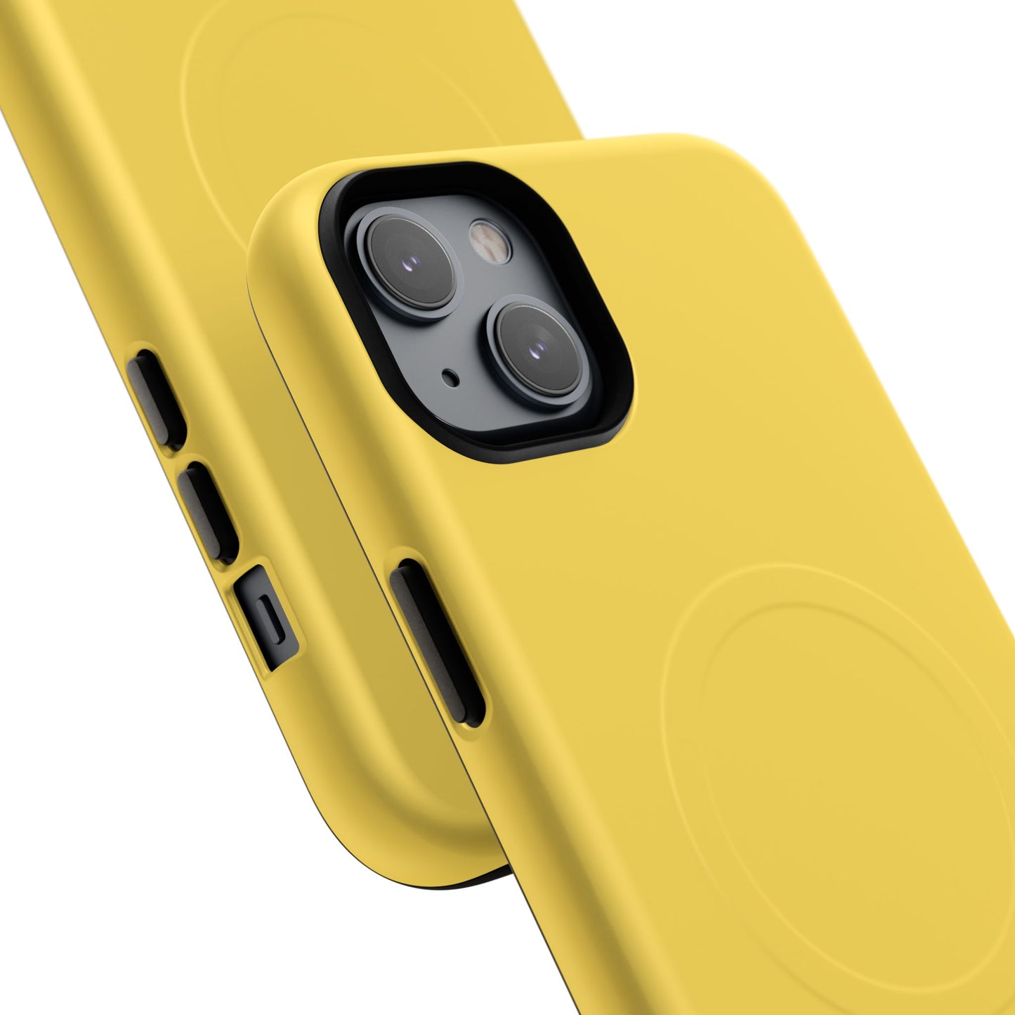 Vibrant Yellow Tough Magnetic Phone Case - Durable Protection & Stylish Design