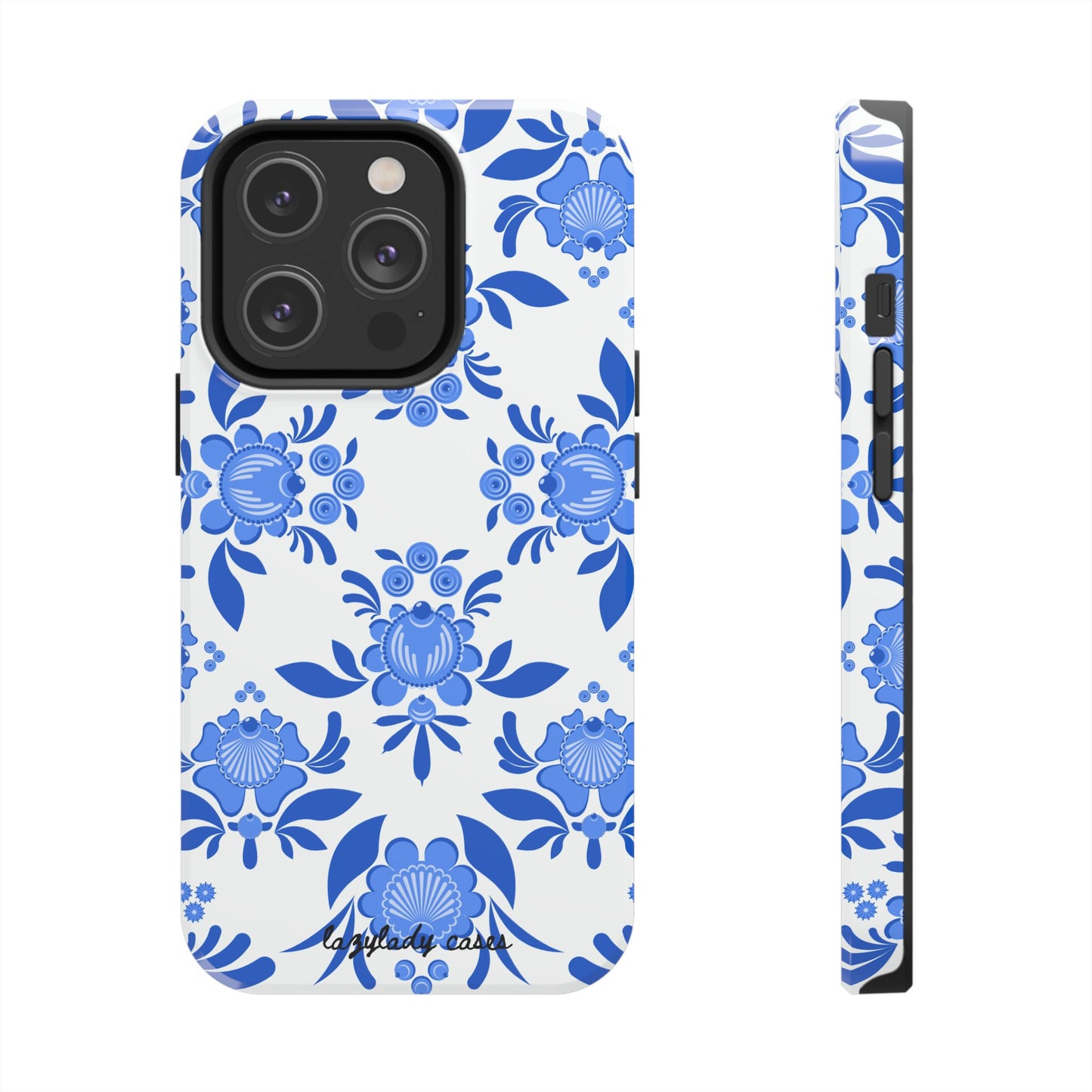 Floral Tough Phone Case - Stylish Protection for Everyday Use