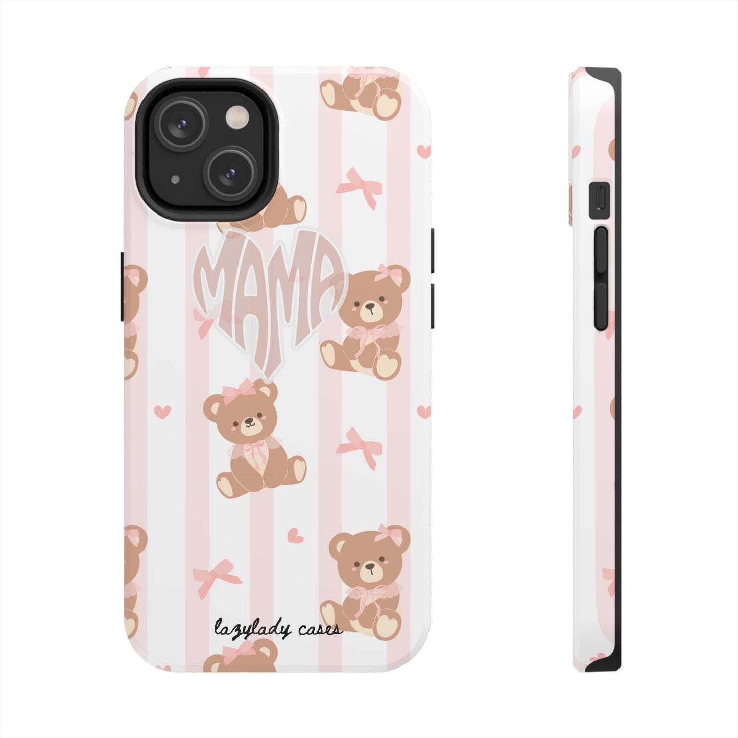 Cute Bear Mama Phone Case - Stylish Tough Case for Moms