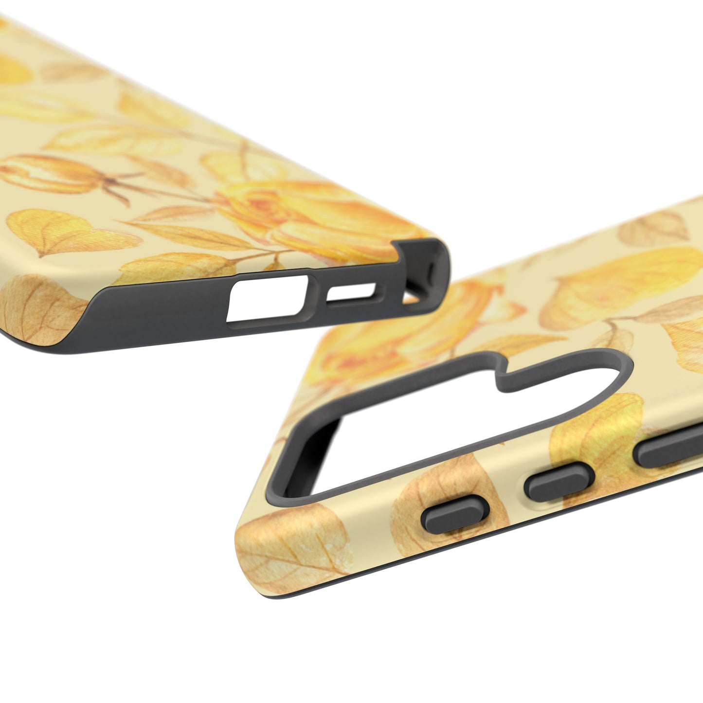 Yellow Dusk Tough Phone Case - Yellow Rose Design