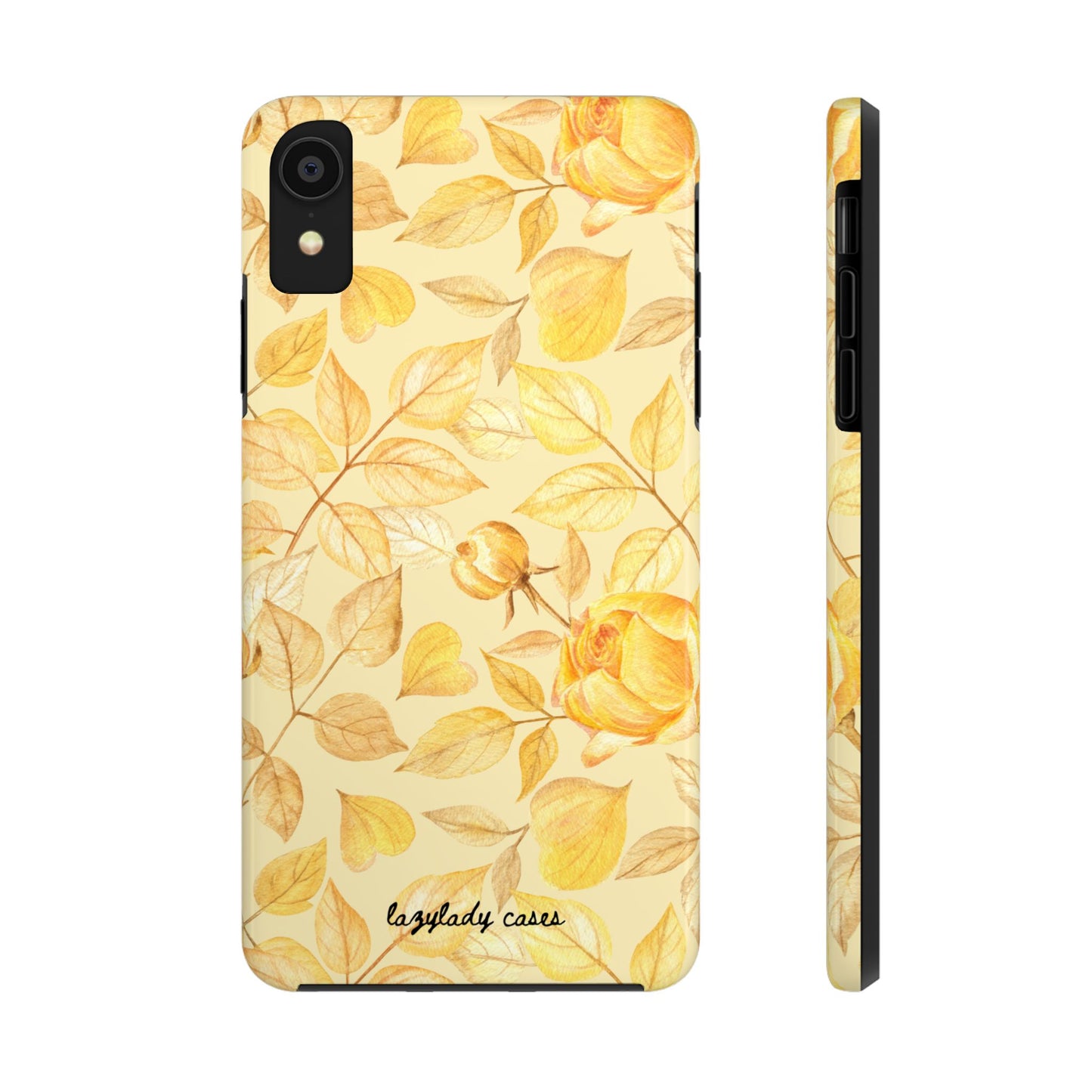 Yellow Dusk Tough Phone Case – Durable Protection with Yellow Roses Design