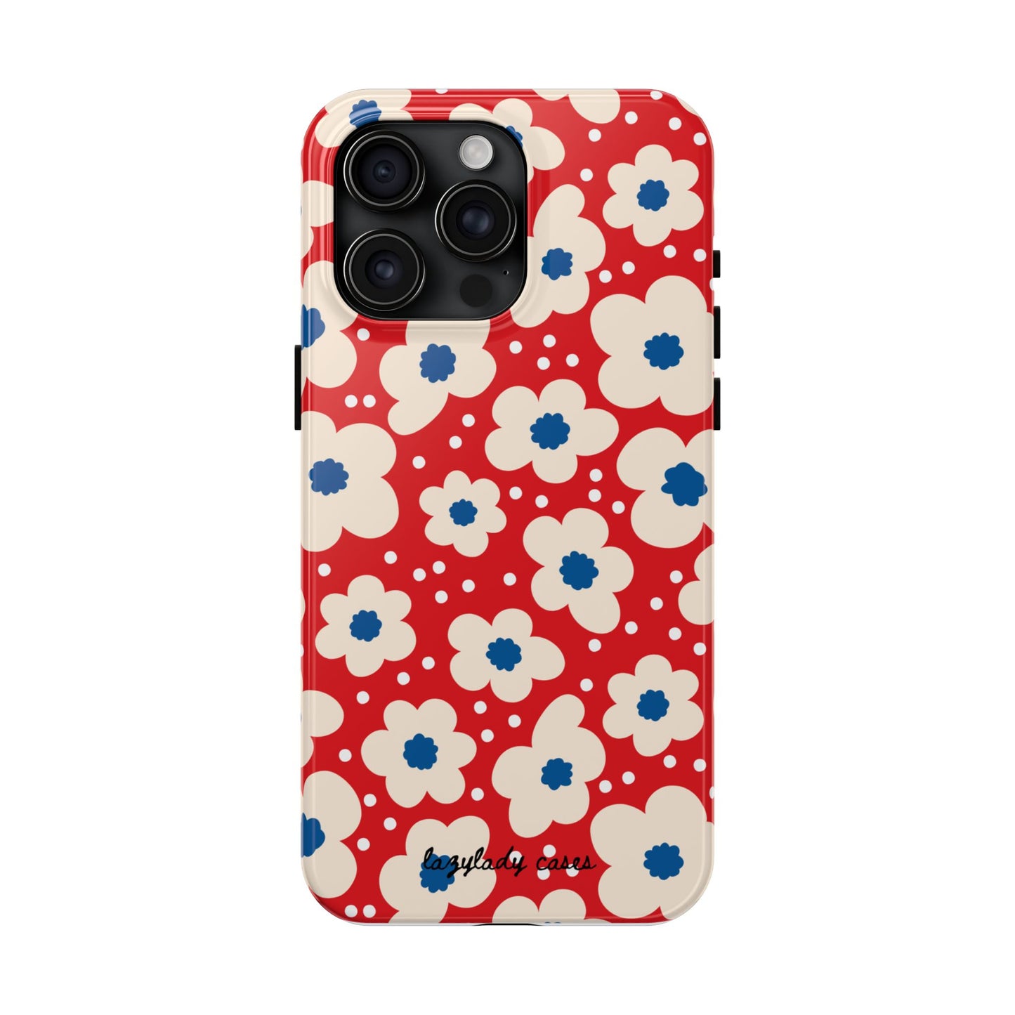 Blossom Floral Tough Phone Case - Durable Protection with Vintage Charm
