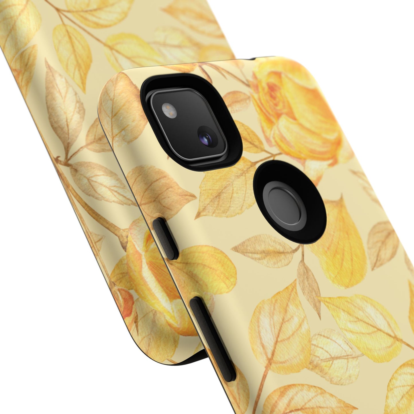 Yellow Dusk Tough Phone Case - Yellow Rose Design