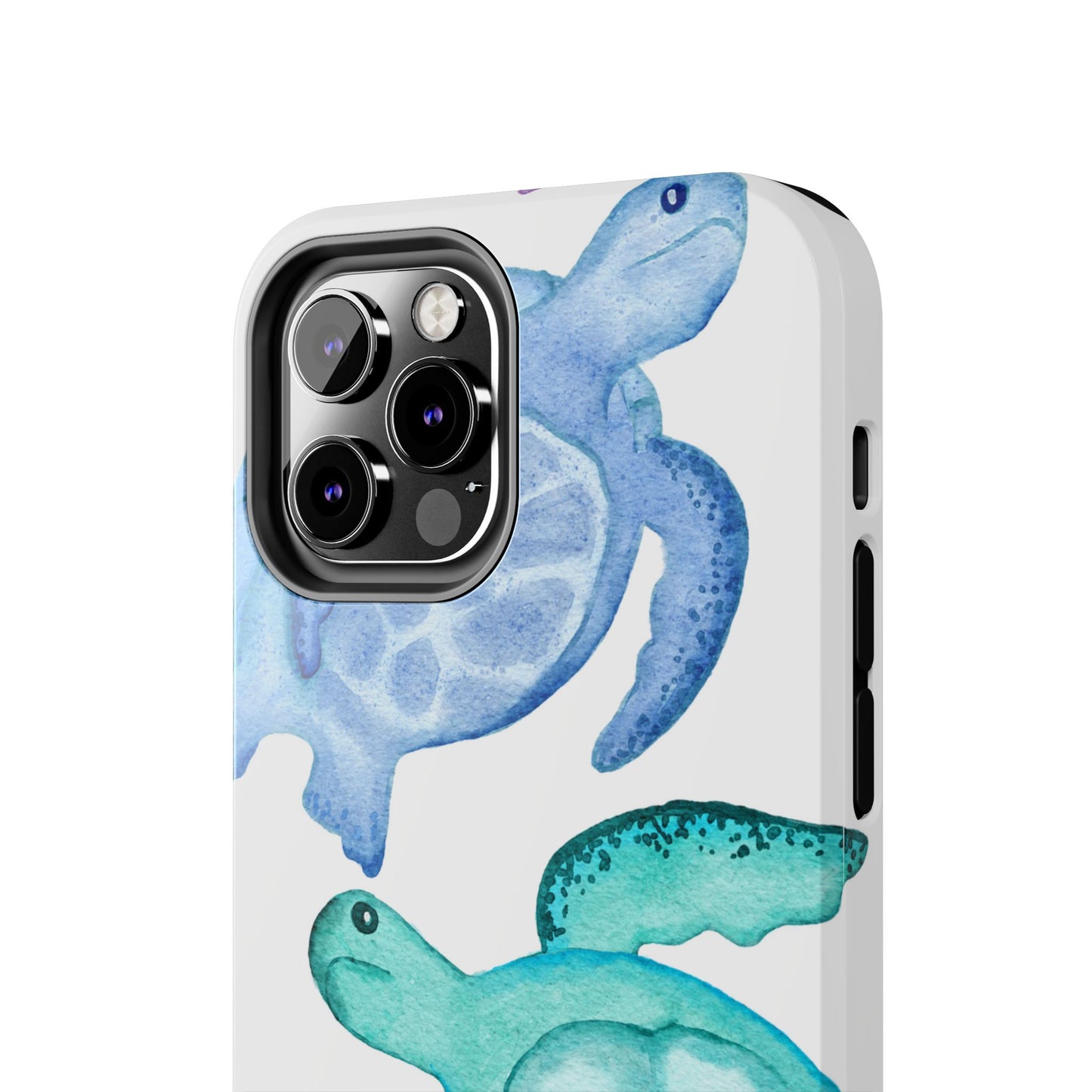 Ocean-Inspired Tough Phone Cases with Colorful Turtles