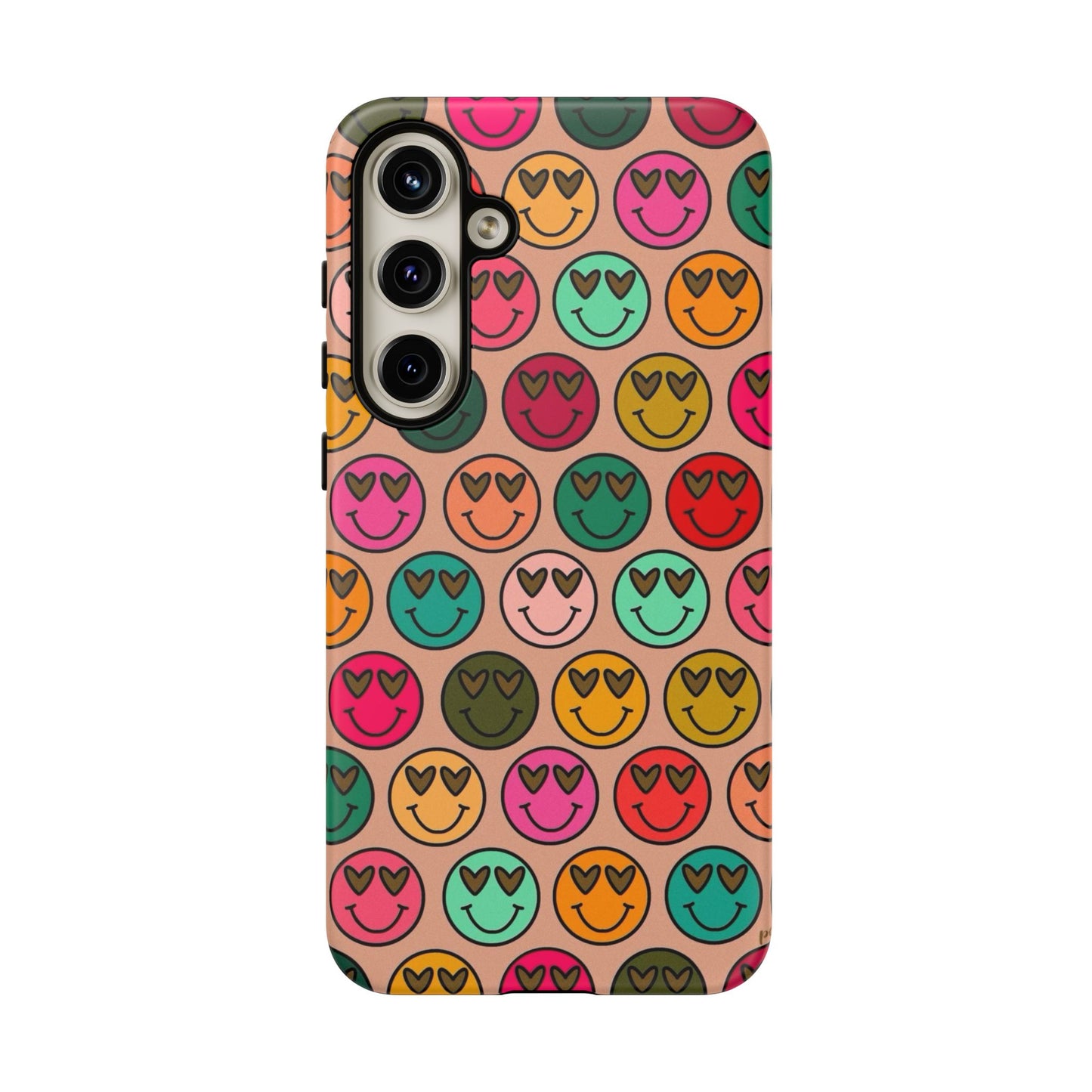 Colorful Smiley Phone Case | Tough Cases, Cute Phone Cover, Happy Vibes, Gift for Friends, Fun Phone Accessory