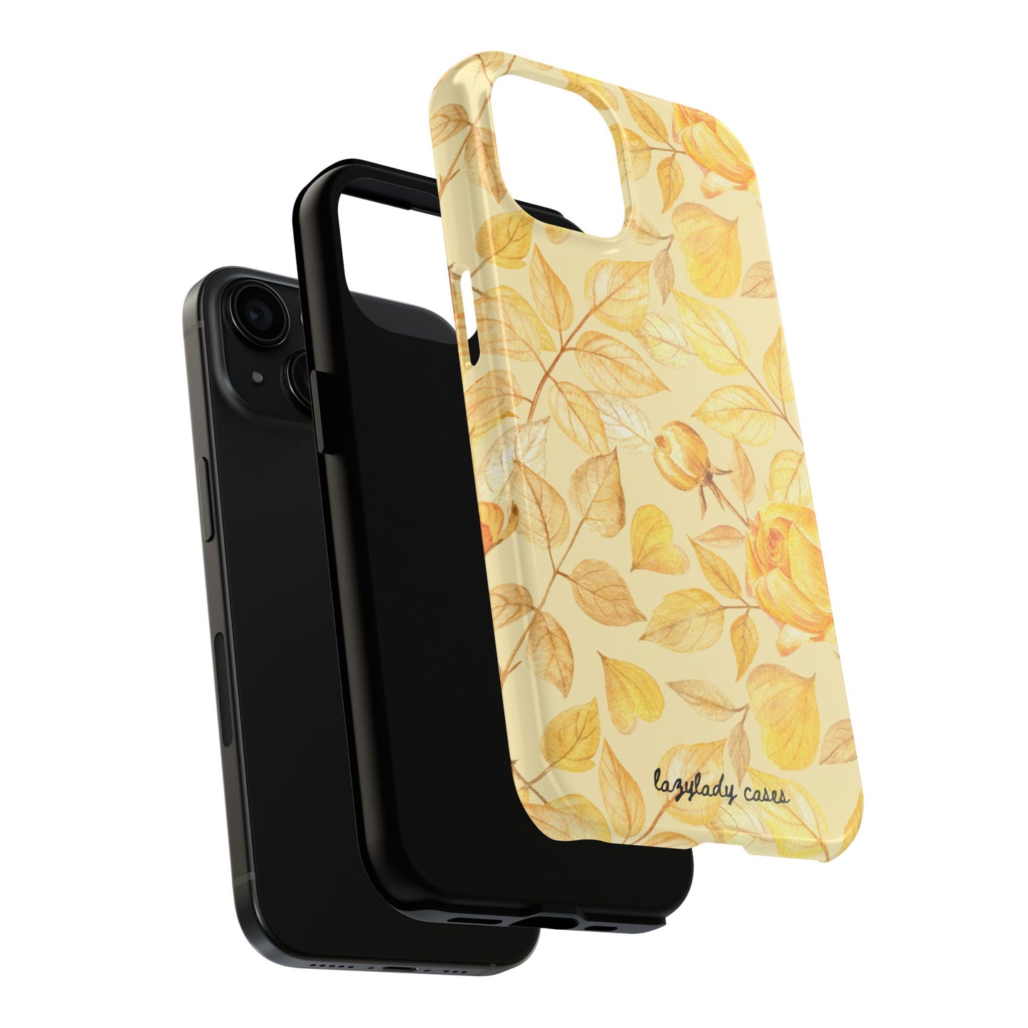 Yellow Dusk Tough Phone Case – Durable Protection with Yellow Roses Design