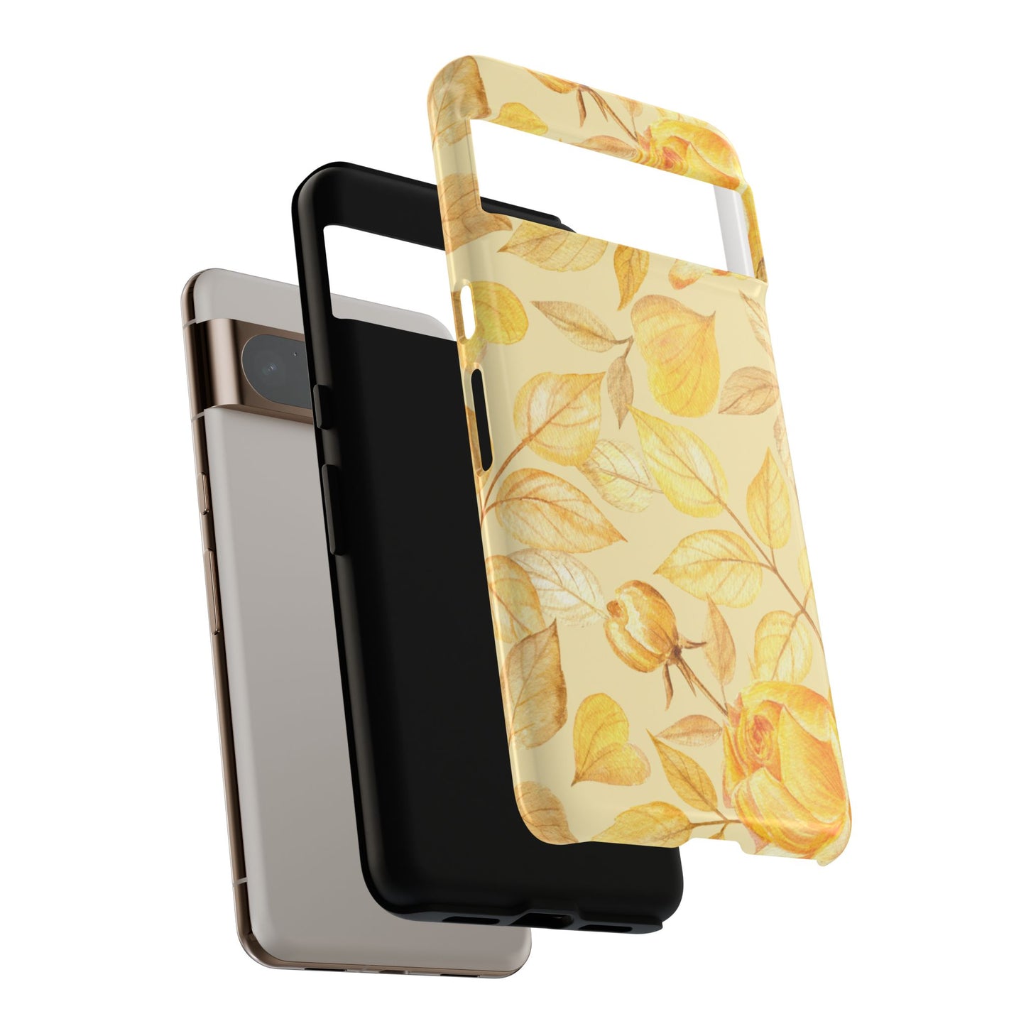 Yellow Dusk Tough Phone Case - Yellow Rose Design