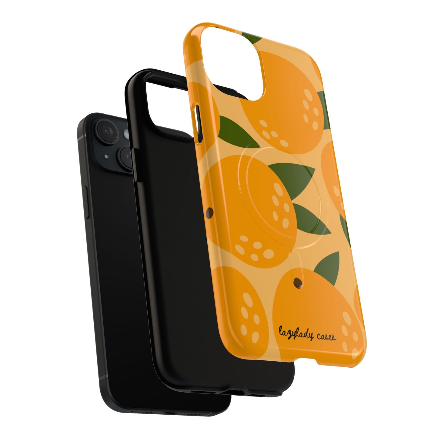 Citrus Orange Phone Case Magnetic Case for iPhone – Vibrant Orange Design