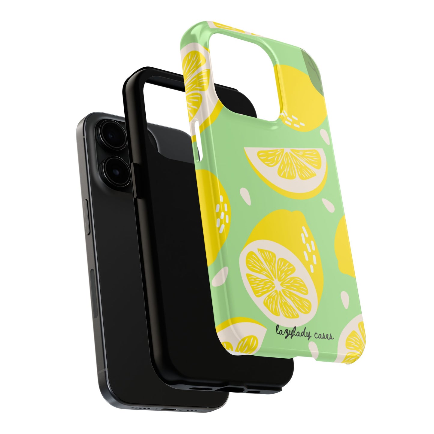 Lemon Slice Tough Phone Case - Vibrant, Durable Protection for Citrus Lovers