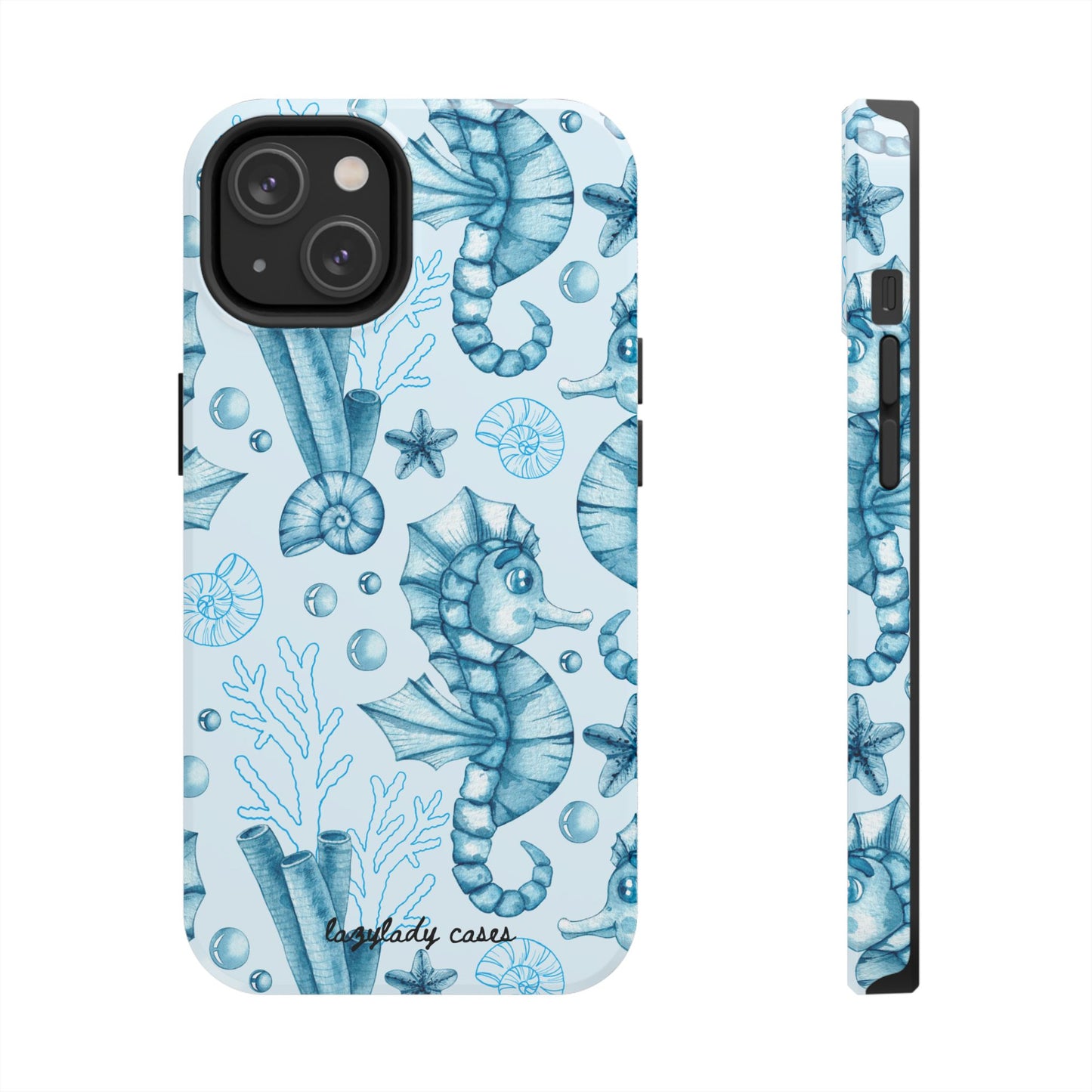 Coastal Seahorse Phone Case - Tough Protection with Beach Vibe