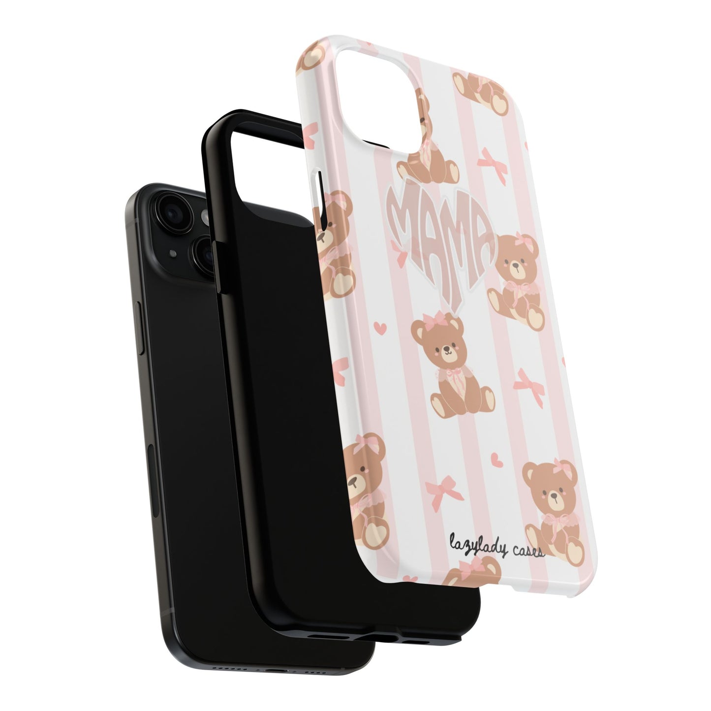 Cute Bear Mama Phone Case - Stylish Tough Case for Moms