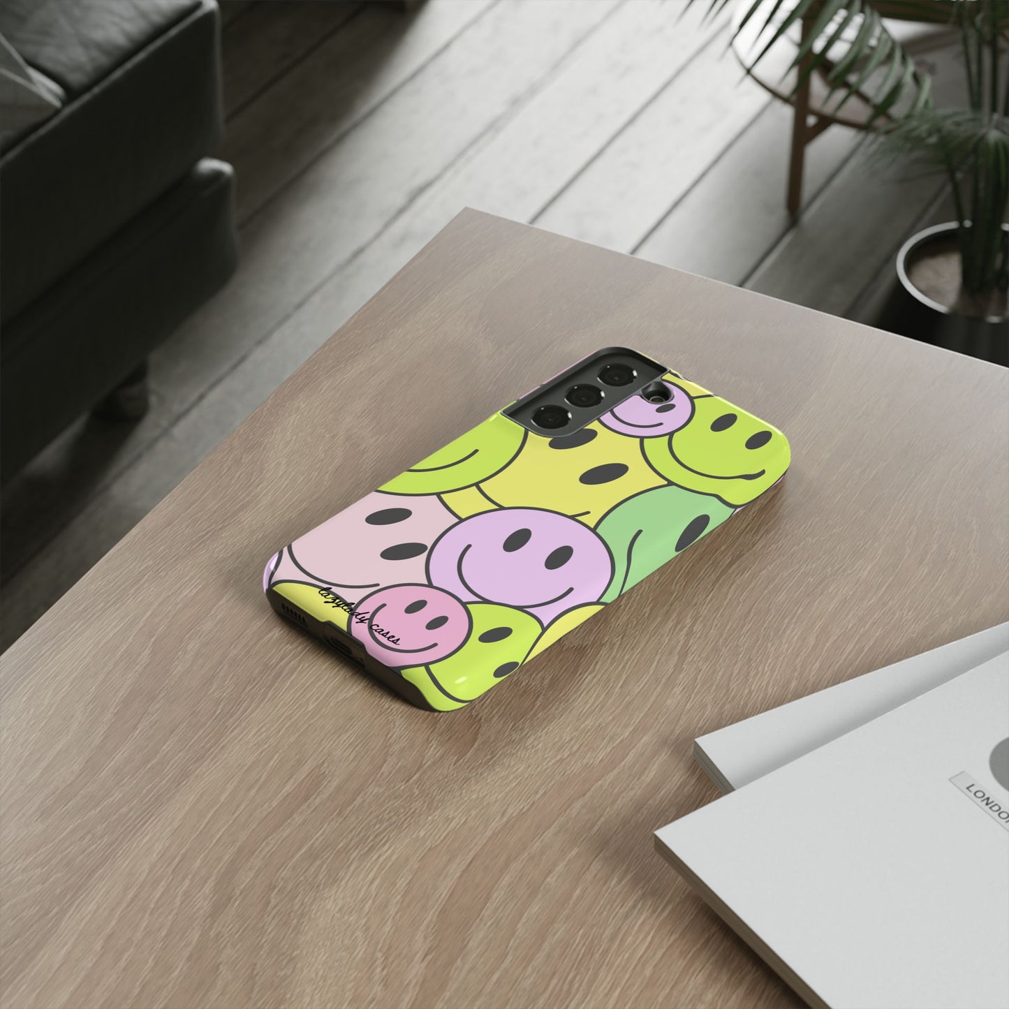 Colorful Smile Face Phone Case - Tough Protection & Fun Design