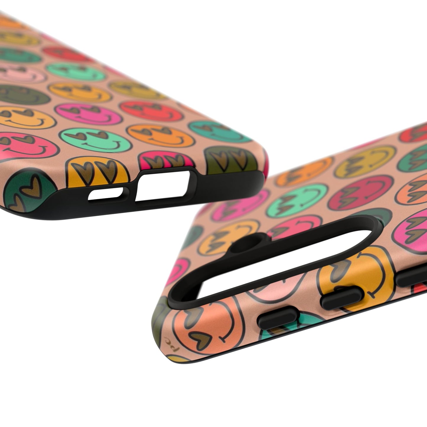 Colorful Smiley Phone Case | Tough Cases, Cute Phone Cover, Happy Vibes, Gift for Friends, Fun Phone Accessory