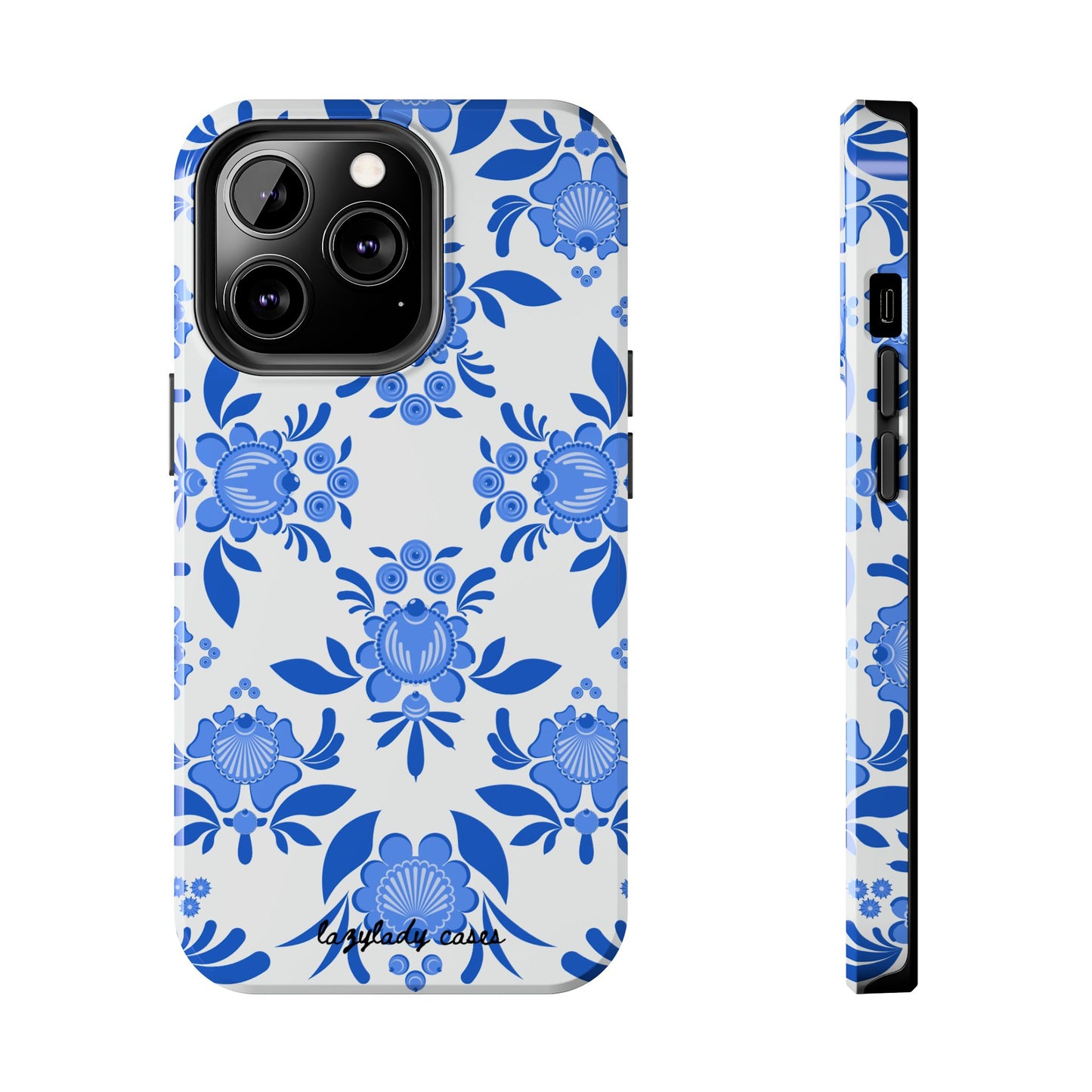 Floral Tough Phone Case - Stylish Protection for Everyday Use