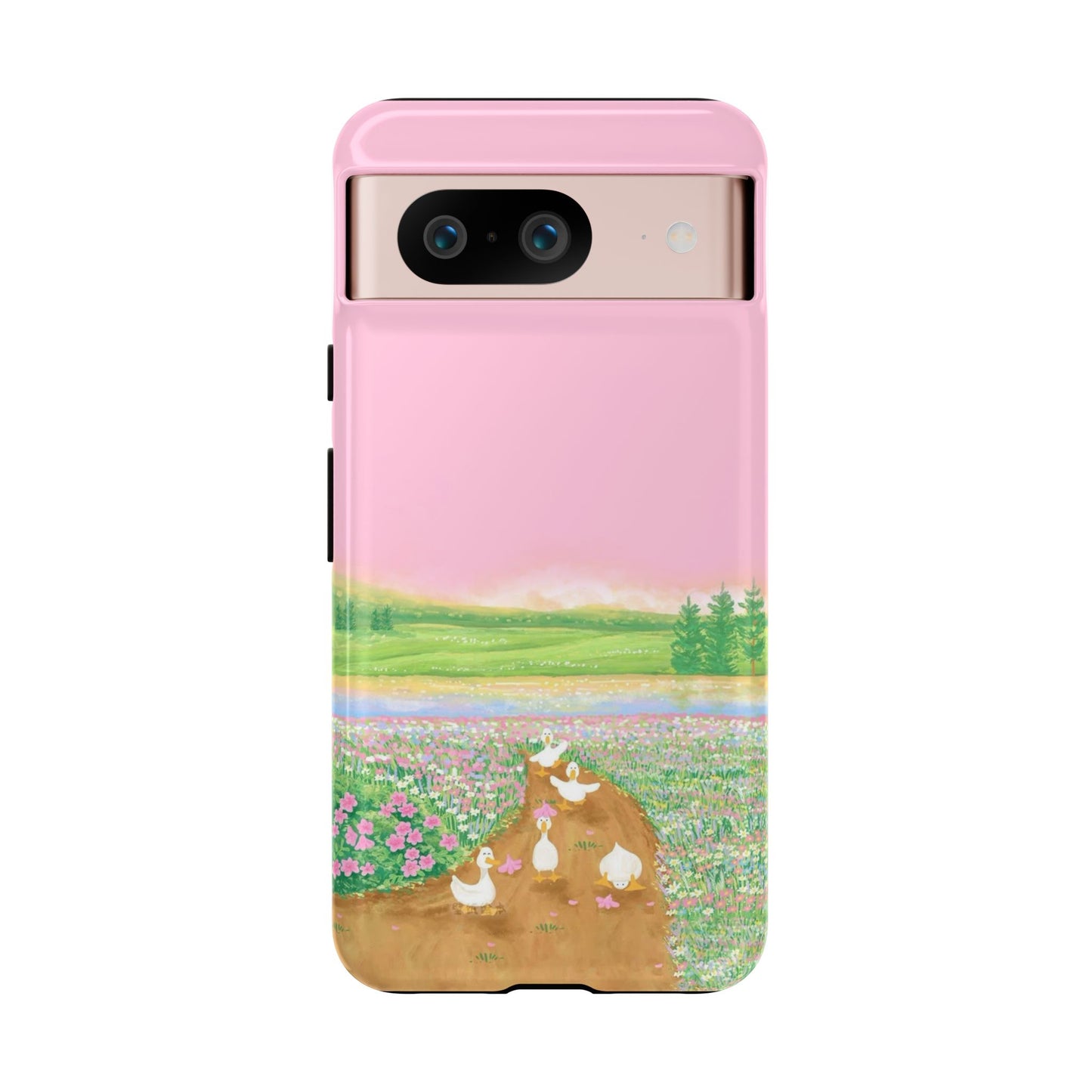 Pastel Floral Phone Case, Tough Cases for Nature Lovers, Cute Phone Accessories, Spring Gifts, Unique Mobile Covers