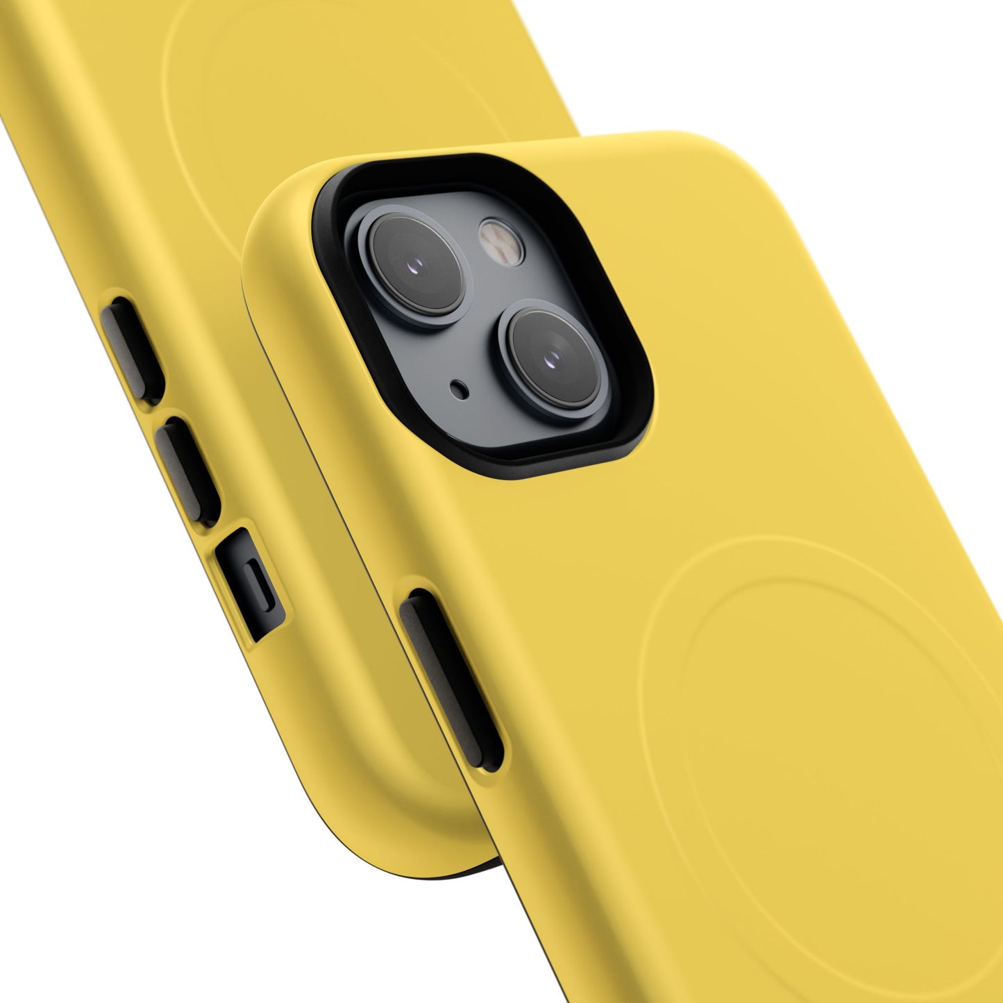 Vibrant Yellow Tough Magnetic Phone Case - Durable Protection & Stylish Design