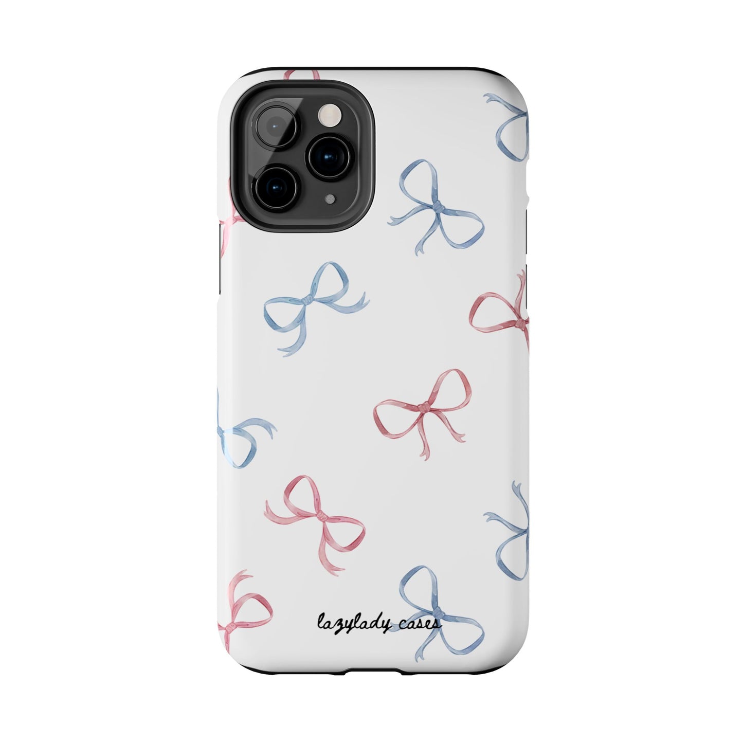 Chic Bow Pattern Tough Phone Case | Stylish Protection for Your Device