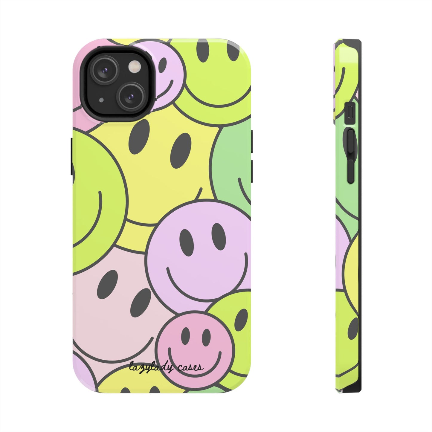 Colorful Smiley Face Tough Phone Case - Fun, Durable Protection for All Ages