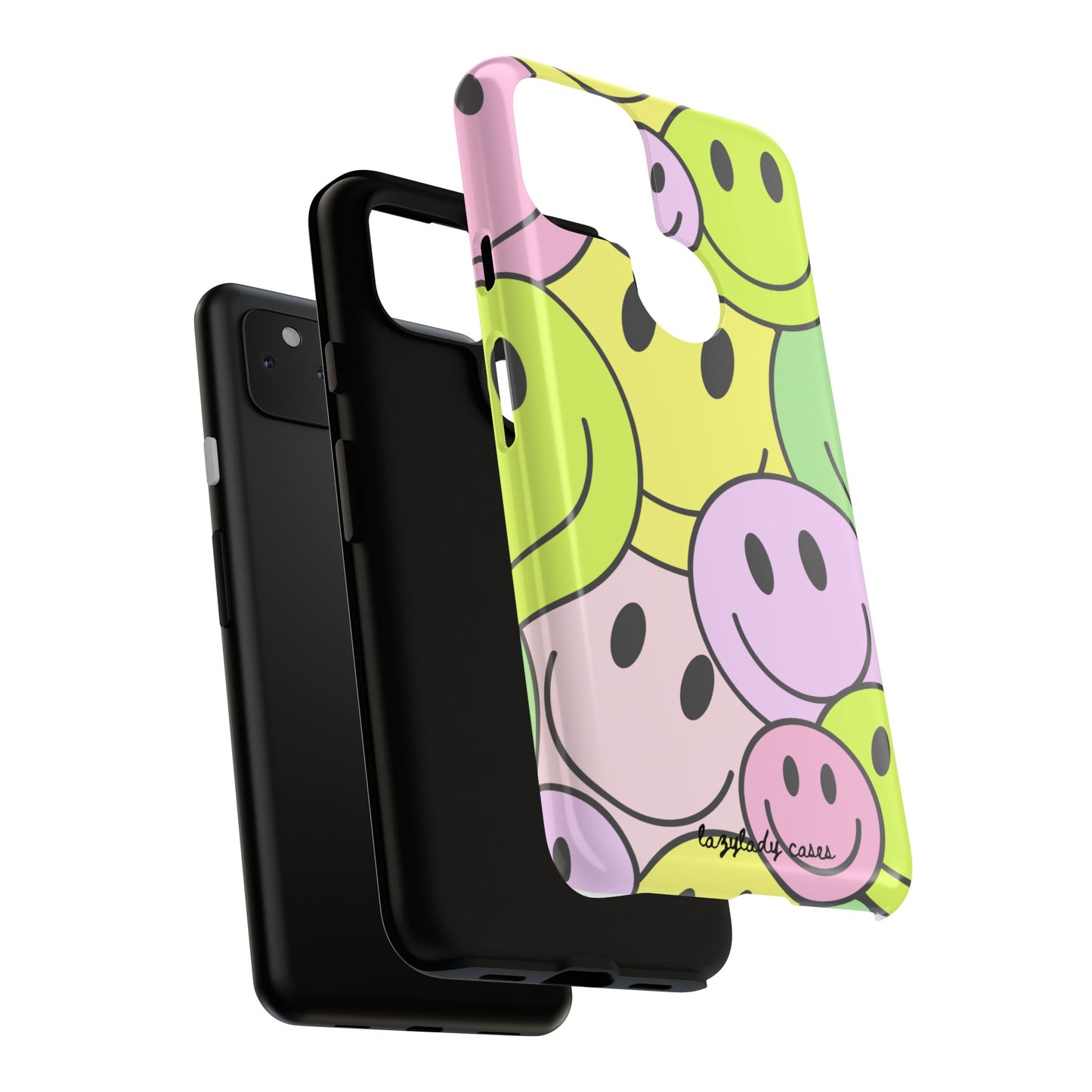 Colorful Smile Face Phone Case - Tough Protection & Fun Design