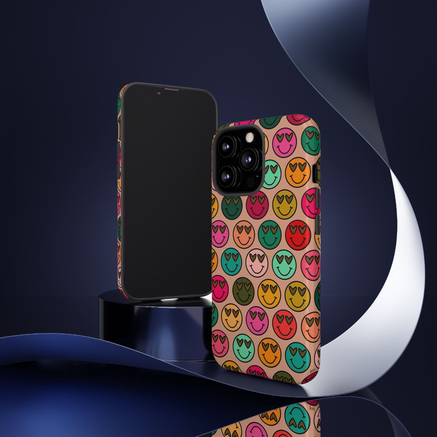Colorful Smiley Phone Case | Tough Cases, Cute Phone Cover, Happy Vibes, Gift for Friends, Fun Phone Accessory