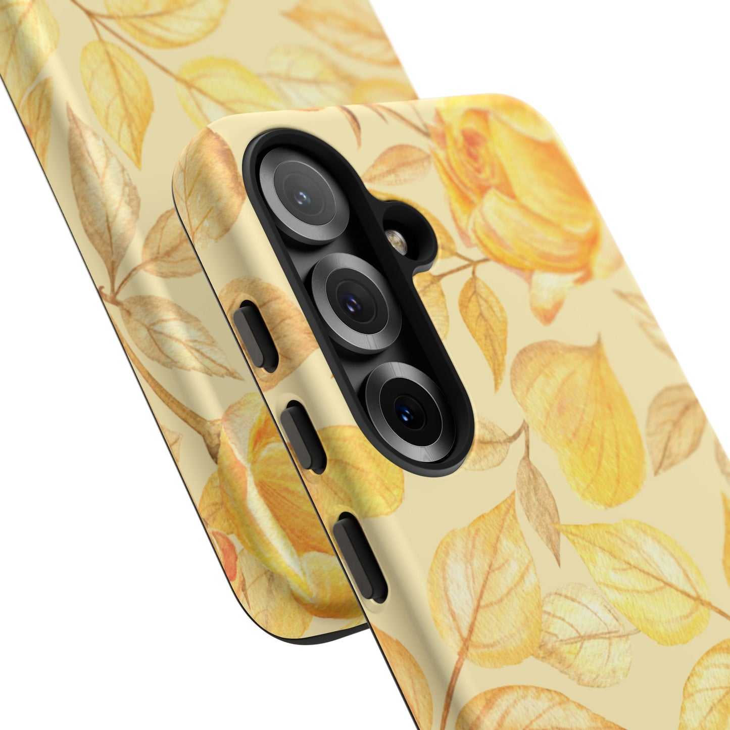 Yellow Dusk Tough Phone Case - Yellow Rose Design