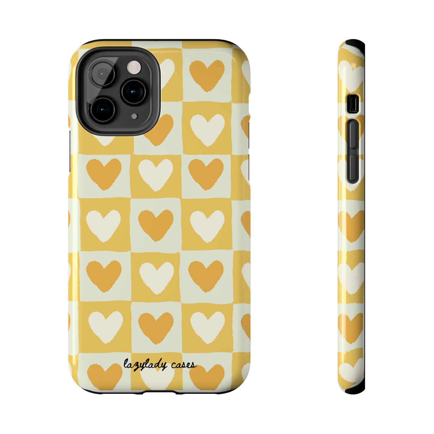 Heart Pattern Tough Phone Case - Cute & Durable for Everyday Use