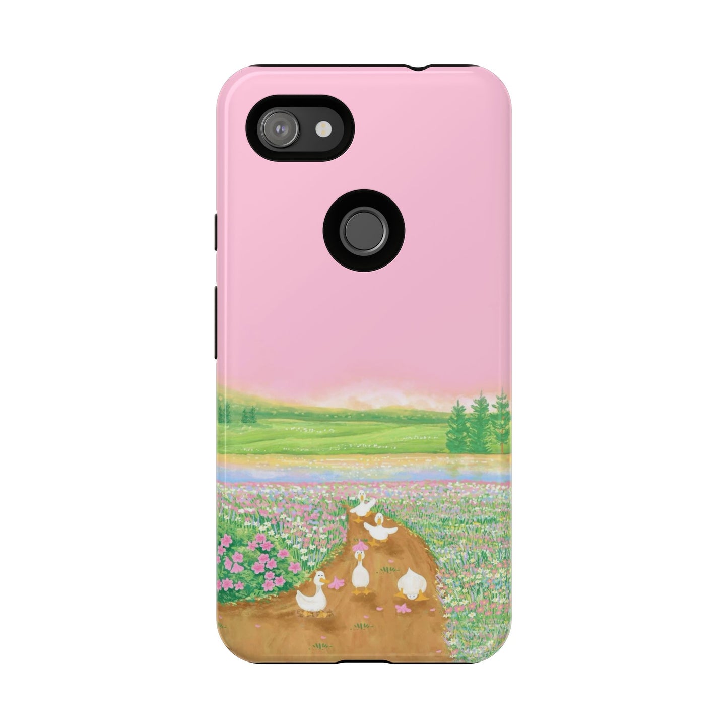 Pastel Floral Phone Case, Tough Cases for Nature Lovers, Cute Phone Accessories, Spring Gifts, Unique Mobile Covers