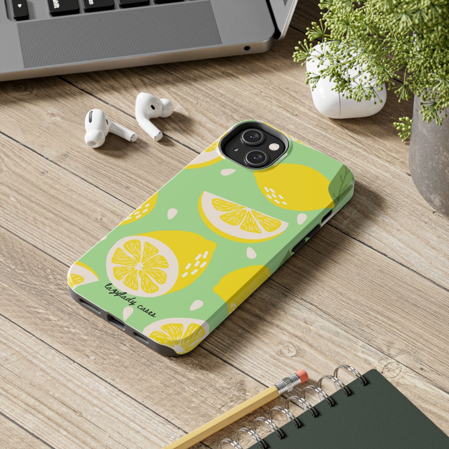 Lemon Slice Tough Phone Case - Vibrant, Durable Protection for Citrus Lovers