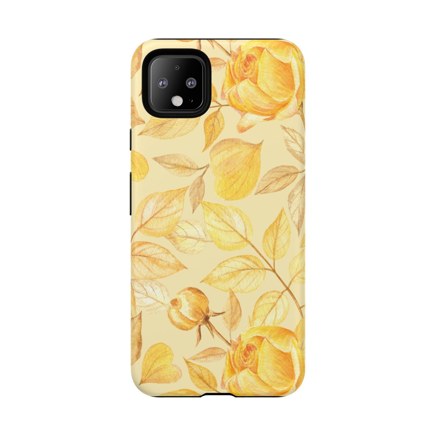 Yellow Dusk Tough Phone Case - Yellow Rose Design