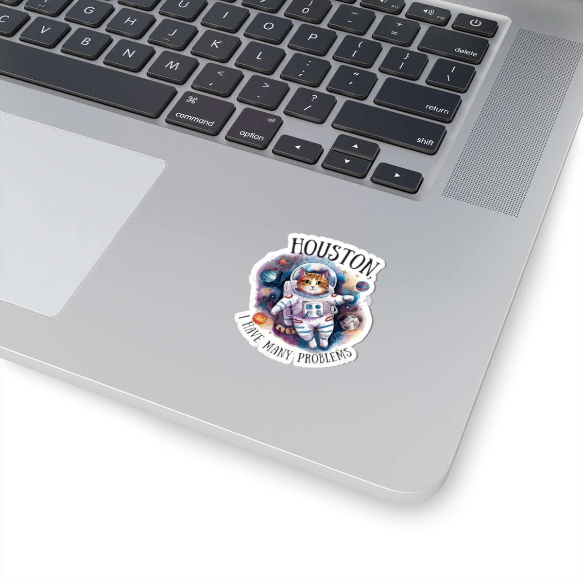 Astronaut Cat Stickers, Cute Space Cat Decals, Houston We Have Problems, Cat Lover Gifts, Fun Laptop Stickers, Whimsical Art Stickers