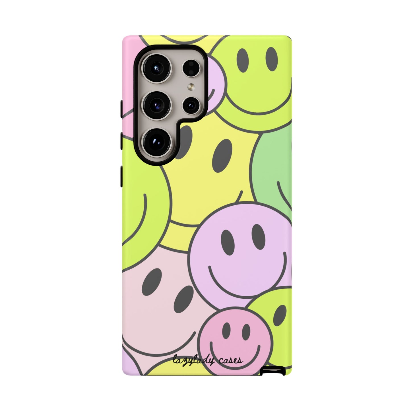 Colorful Smile Face Phone Case - Tough Protection & Fun Design