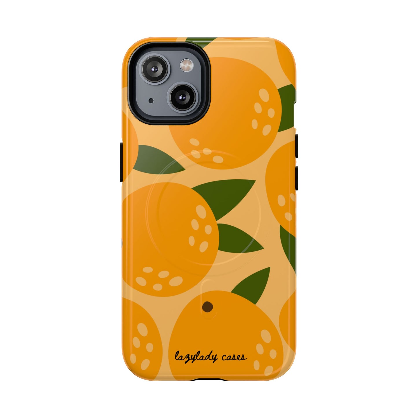 Citrus Orange Phone Case Magnetic Case for iPhone – Vibrant Orange Design