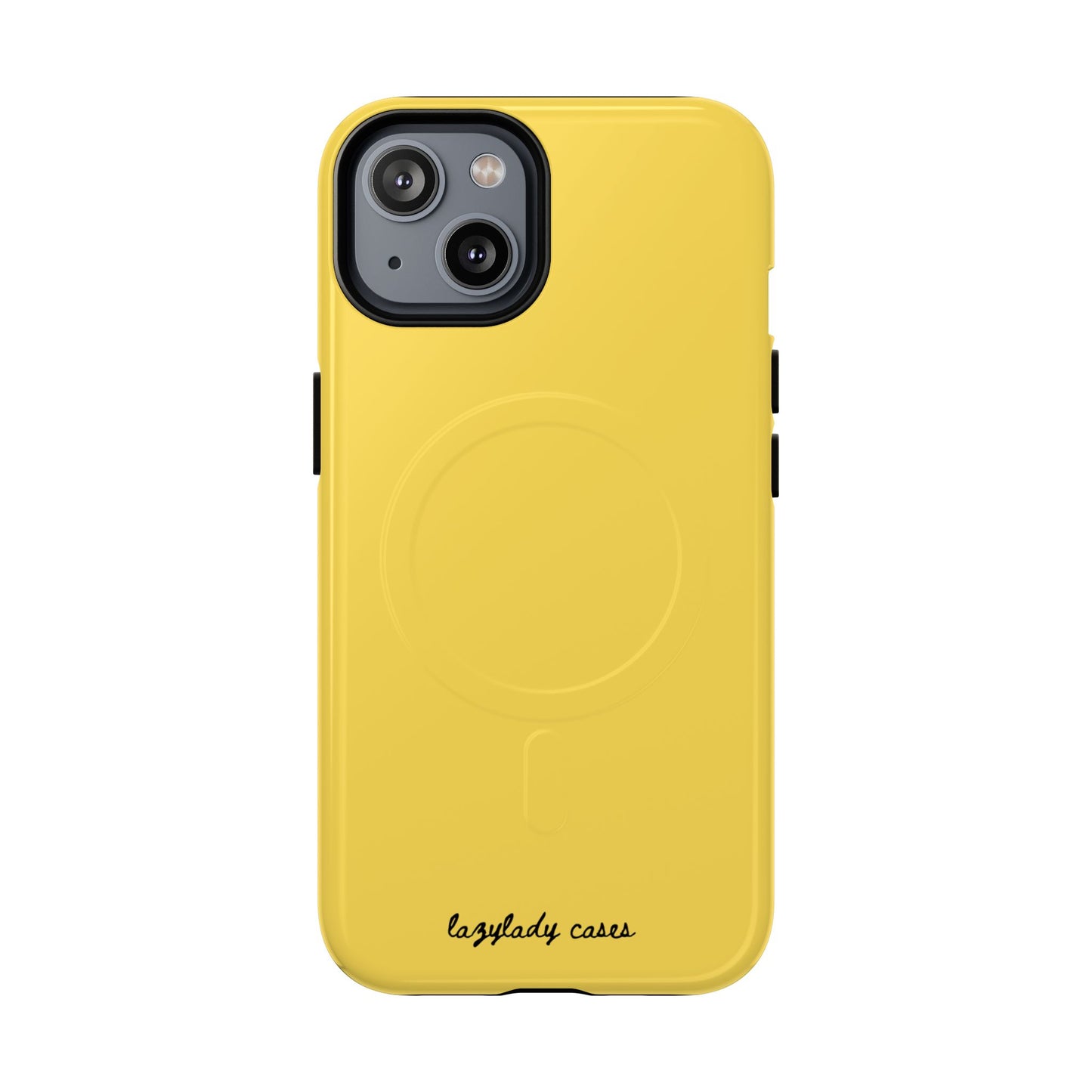 Vibrant Yellow Tough Magnetic Phone Case - Durable Protection & Stylish Design