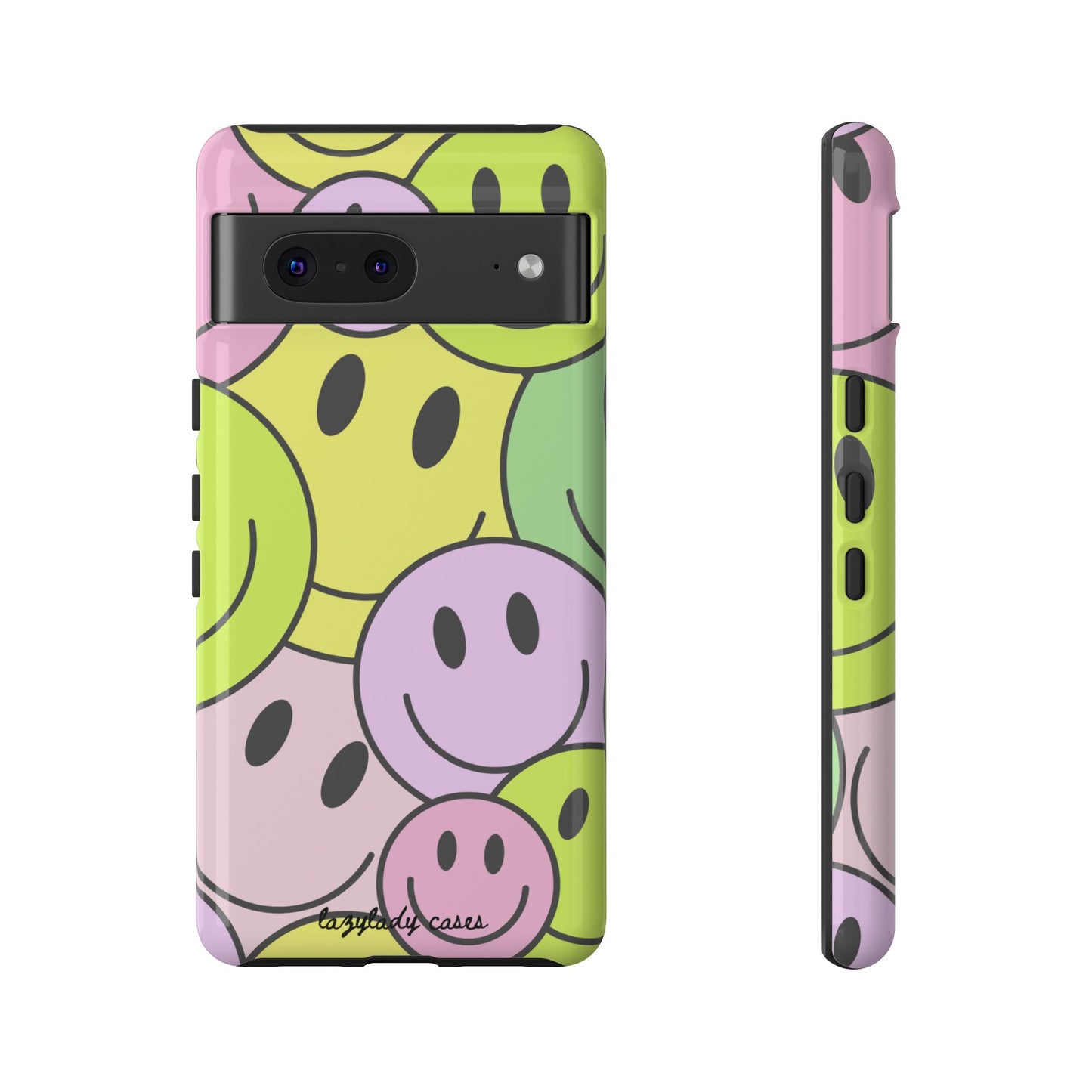 Colorful Smile Face Phone Case - Tough Protection & Fun Design