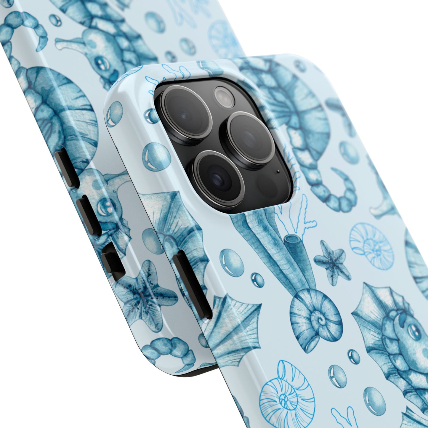 Coastal Seahorse Phone Case - Tough Protection with Beach Vibe