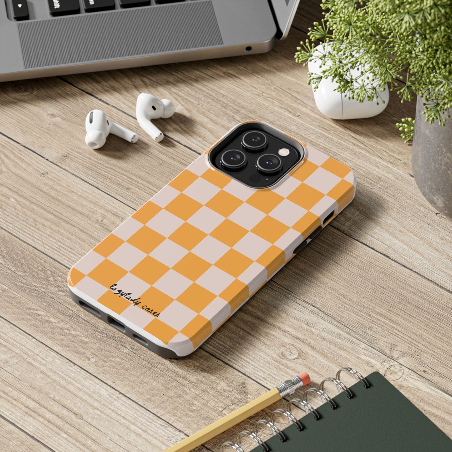 Bright Checkerboard Tough Phone Case - Stylish & Durable Protection