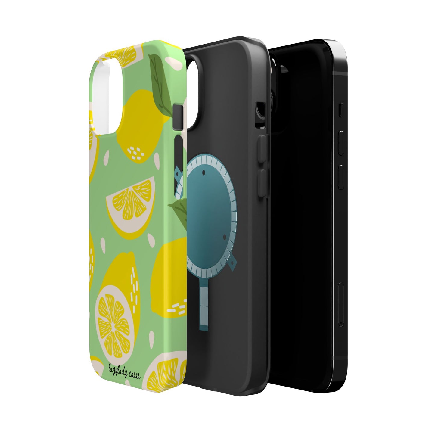 Lemonade Vibe Magnetic Phone Case - Bright Citrus Design for Summer Fun