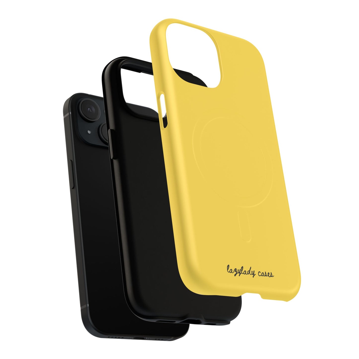 Vibrant Yellow Tough Magnetic Phone Case - Durable Protection & Stylish Design