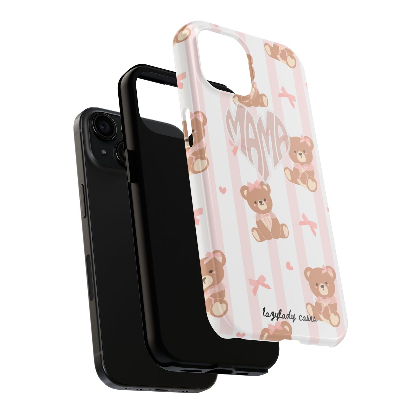 Cute Bear Mama Phone Case - Stylish Tough Case for Moms