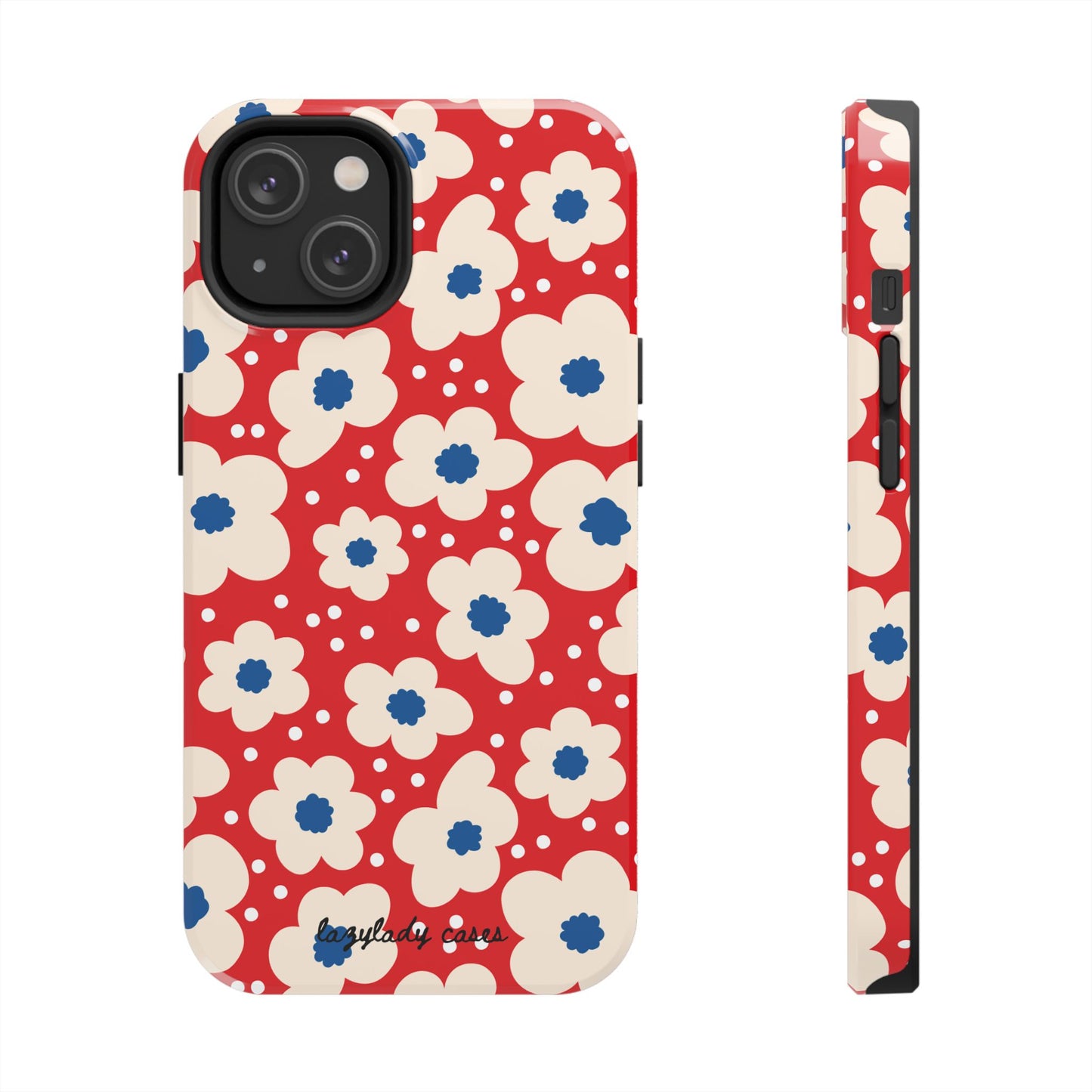 Blossom Floral Tough Phone Case - Durable Protection with Vintage Charm