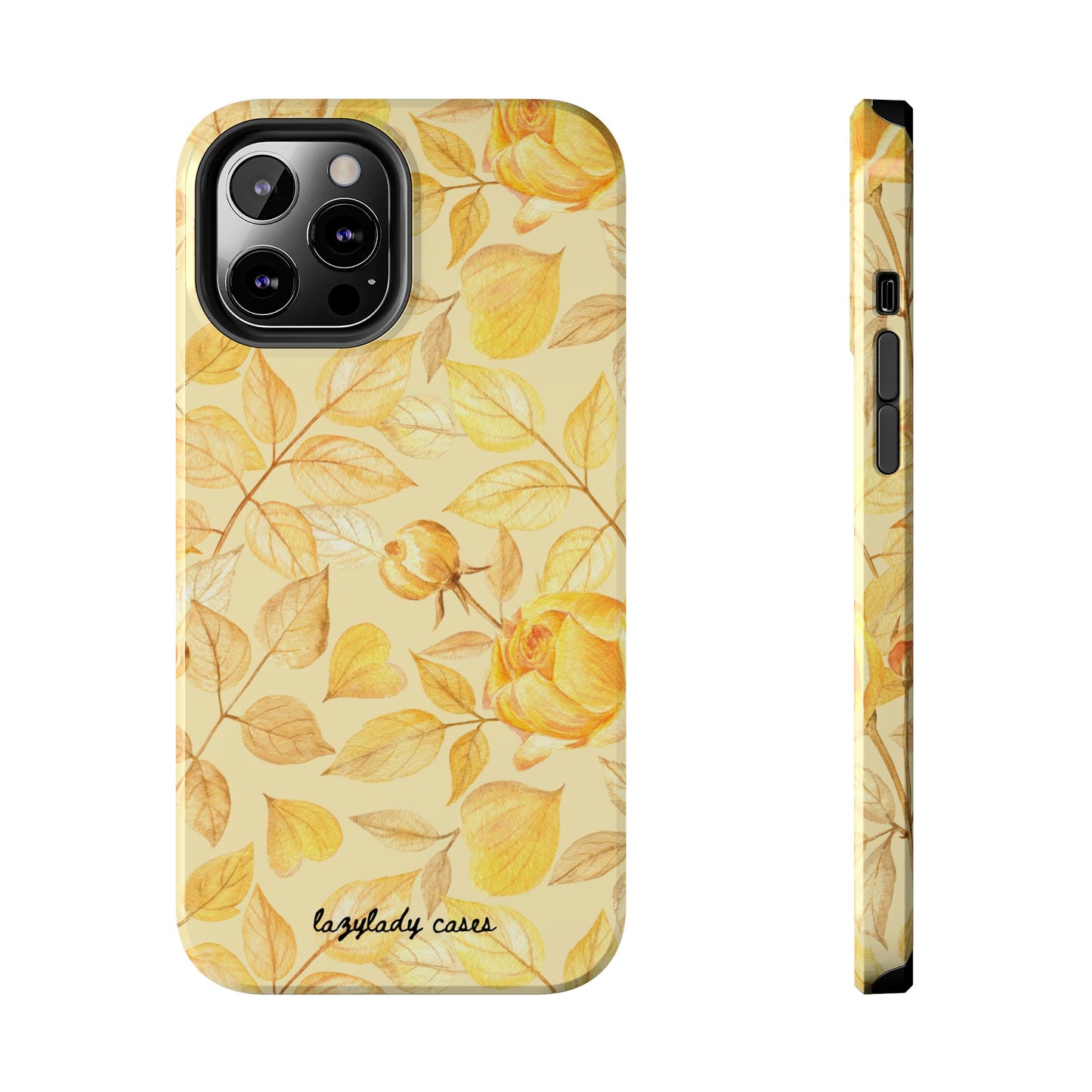 Yellow Dusk Tough Phone Case – Durable Protection with Yellow Roses Design