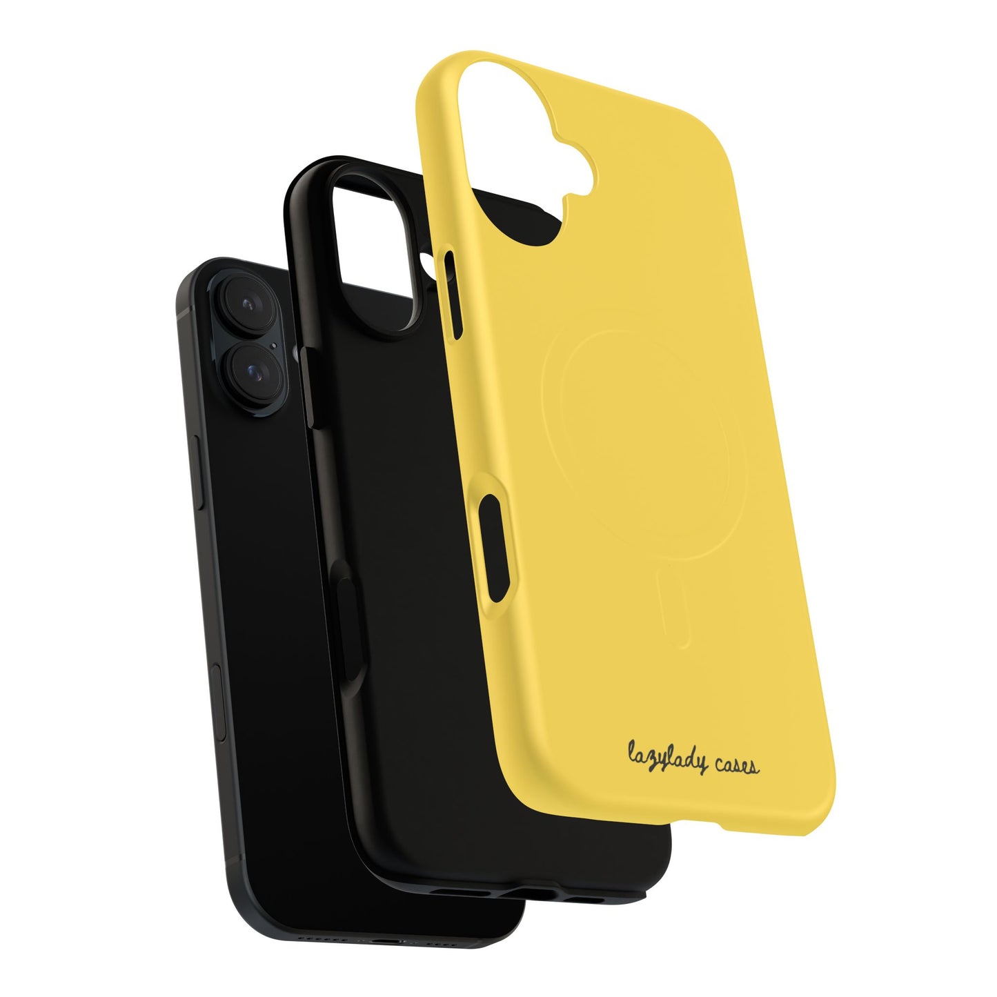Vibrant Yellow Tough Magnetic Phone Case - Durable Protection & Stylish Design