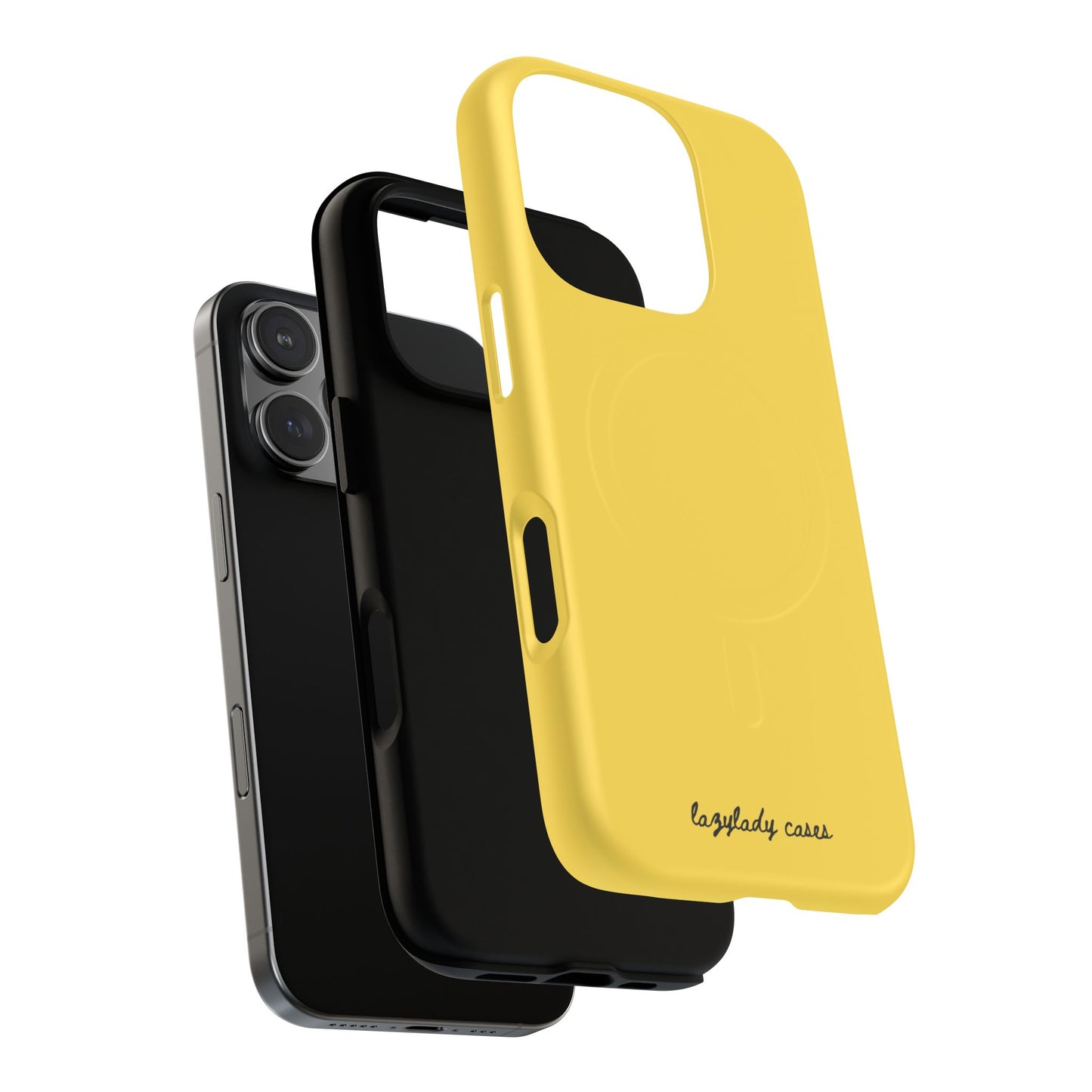 Vibrant Yellow Tough Magnetic Phone Case - Durable Protection & Stylish Design