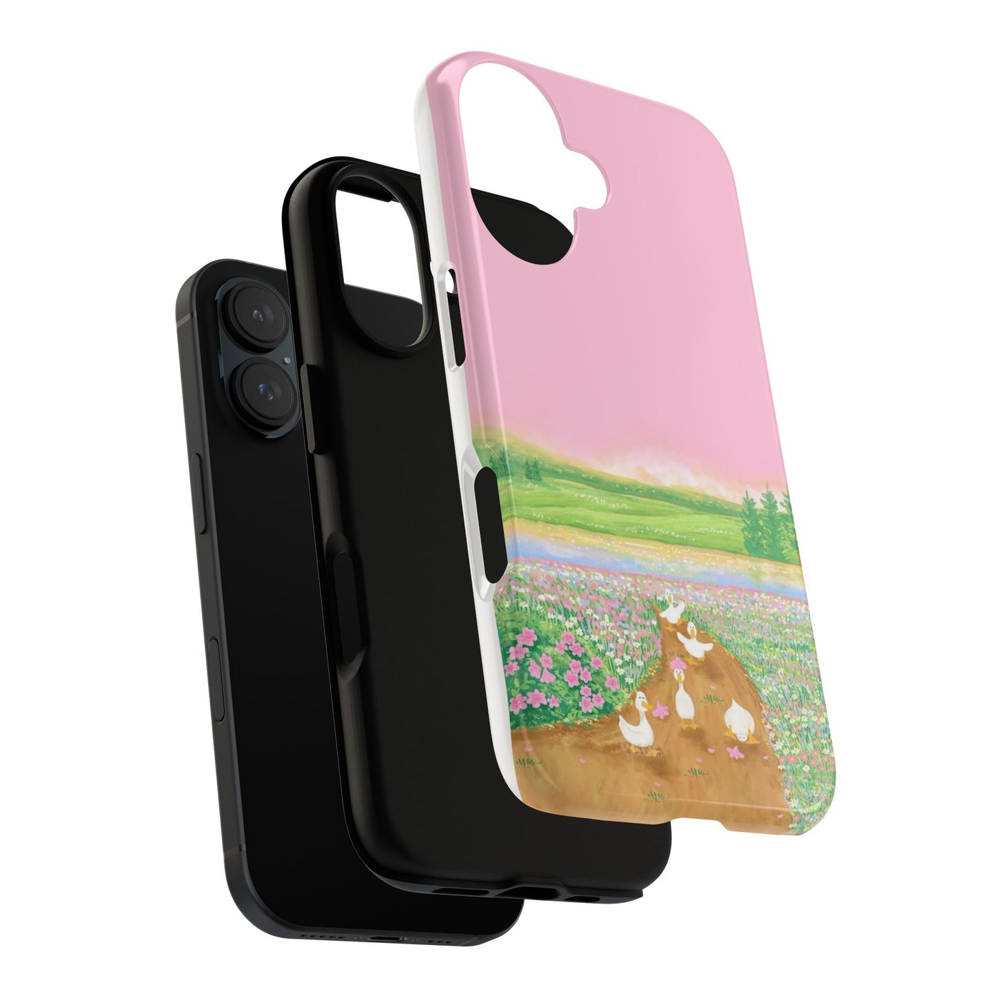 Pastel Floral Phone Case, Tough Cases for Nature Lovers, Cute Phone Accessories, Spring Gifts, Unique Mobile Covers